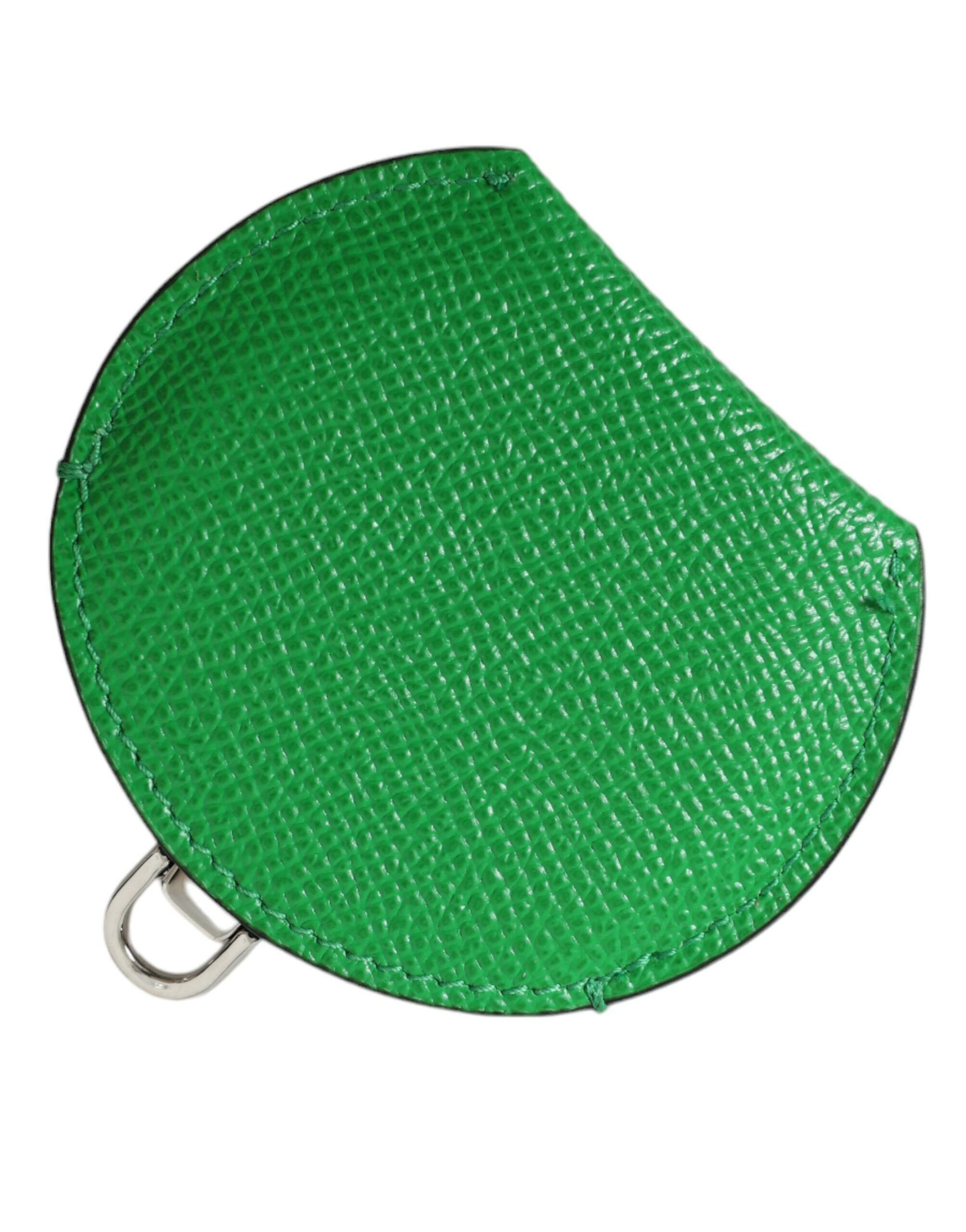Dolce & Gabbana Emerald Leather Hand Mirror Women's Holder Size ONE SIZE - 2 Thumbnail