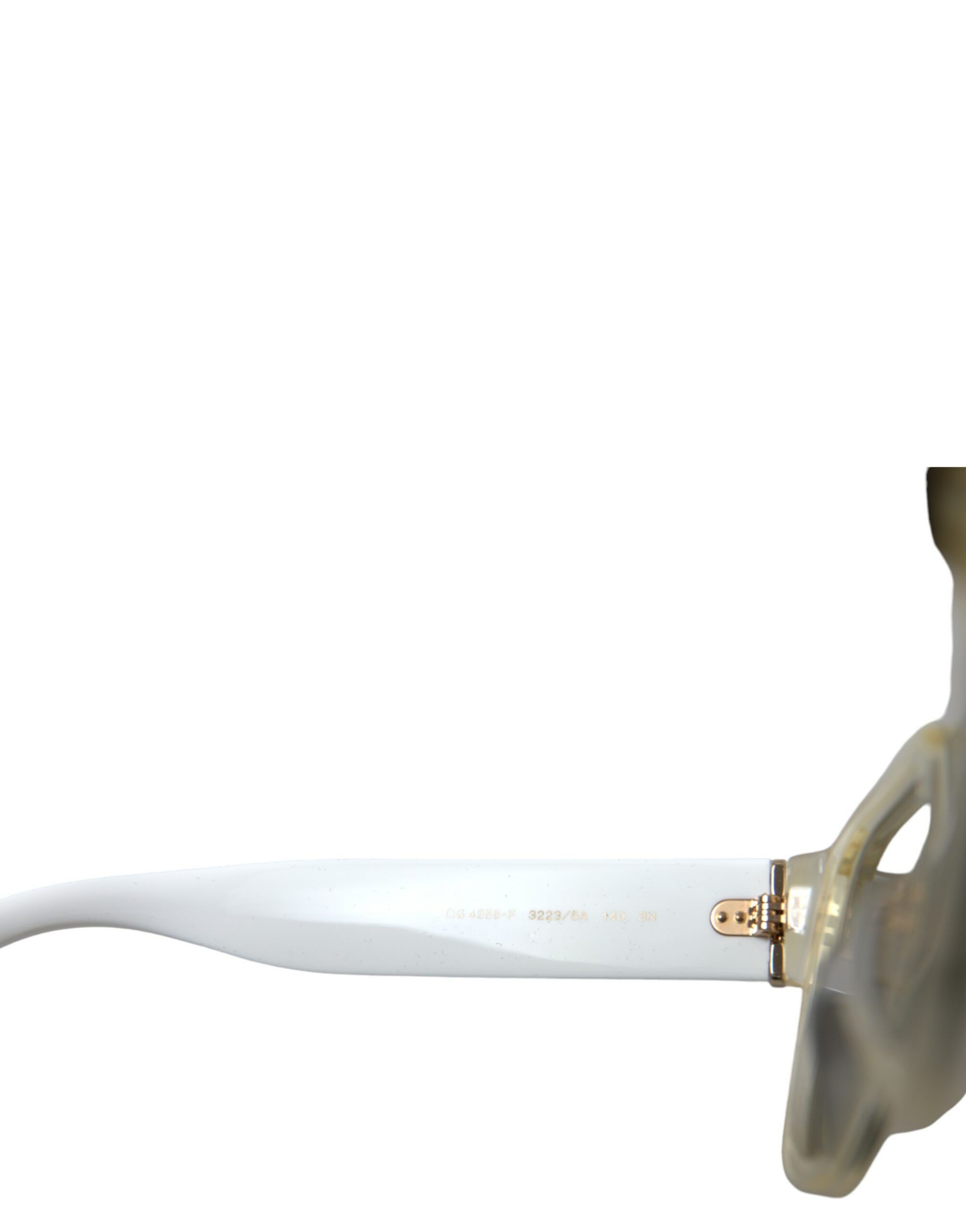 Dolce & Gabbana Chic White Acetate Designer Women's Sunglasses Size ONE SIZE - 6 Thumbnail