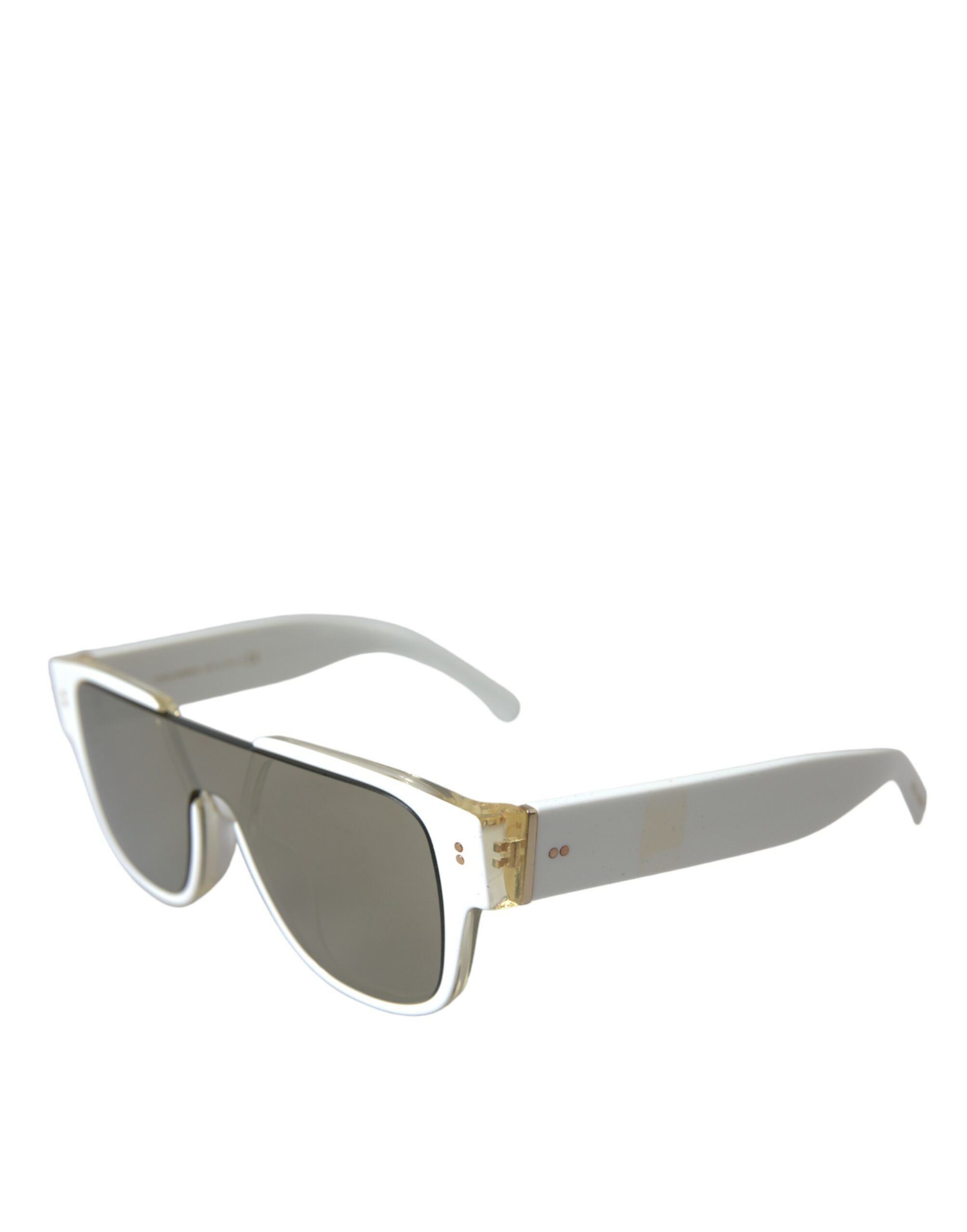 Dolce & Gabbana Chic White Acetate Designer Women's Sunglasses Size ONE SIZE - 2 Thumbnail
