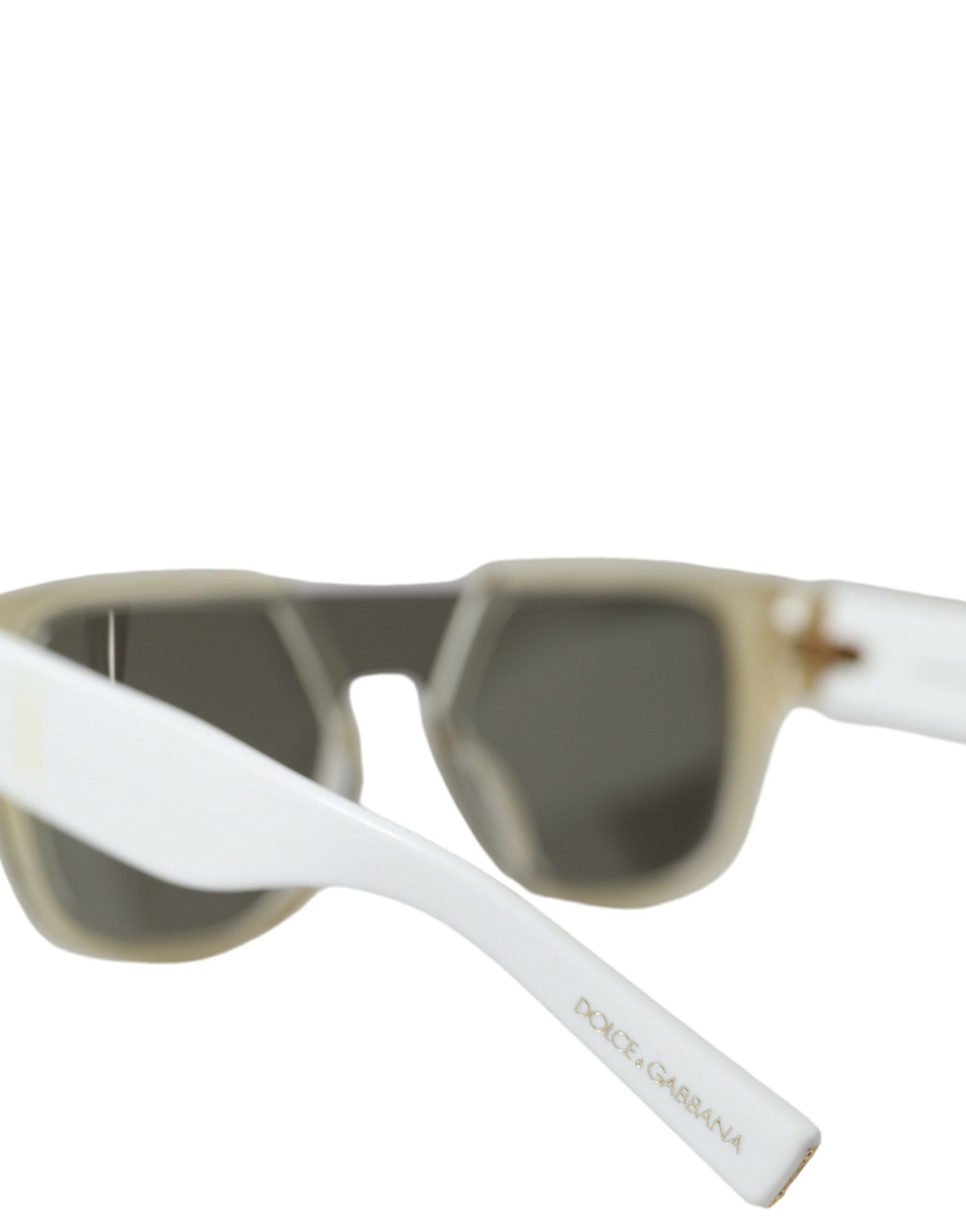 Dolce & Gabbana Chic White Acetate Designer Women's Sunglasses Size ONE SIZE - 4 Thumbnail