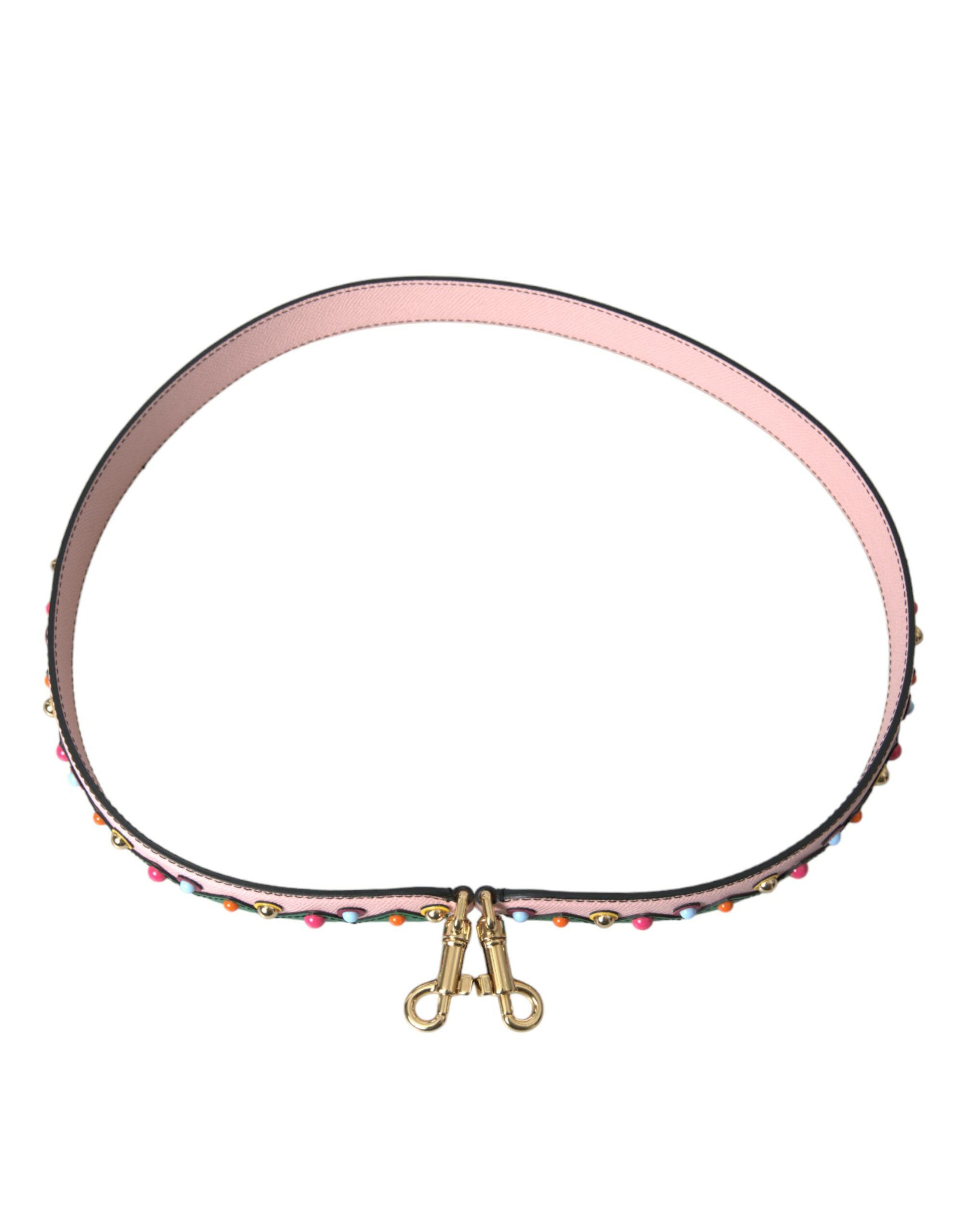 Dolce & Gabbana Pink Leather Handbag Accessory Shoulder Women's Strap Size ONE SIZE - 4 Thumbnail