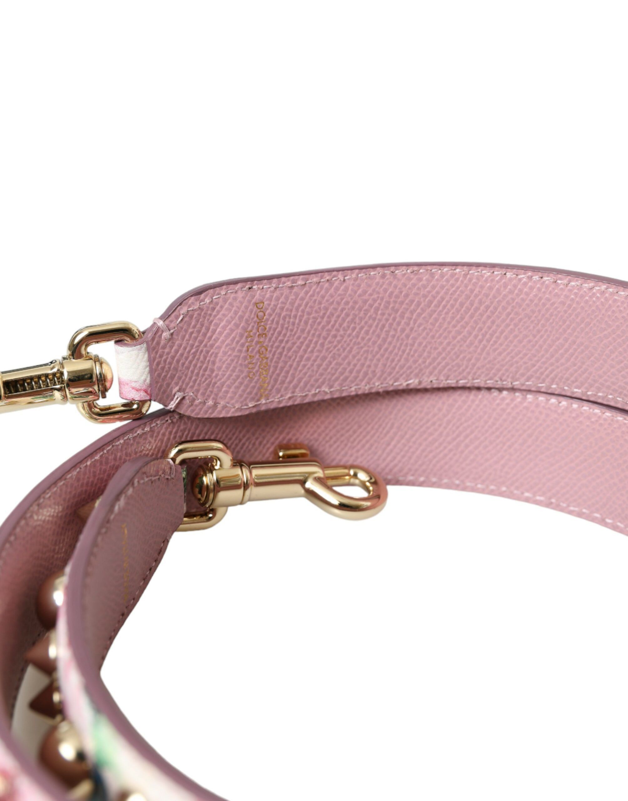 Dolce & Gabbana Pink Floral Handbag Accessory Shoulder Women's Strap Size ONE SIZE - 4 Thumbnail
