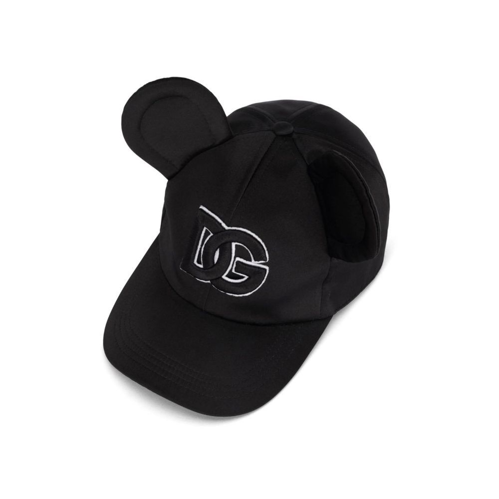 Dolce & Gabbana Black Polyester Women's Hat Size ONE SIZE - 3 Thumbnail