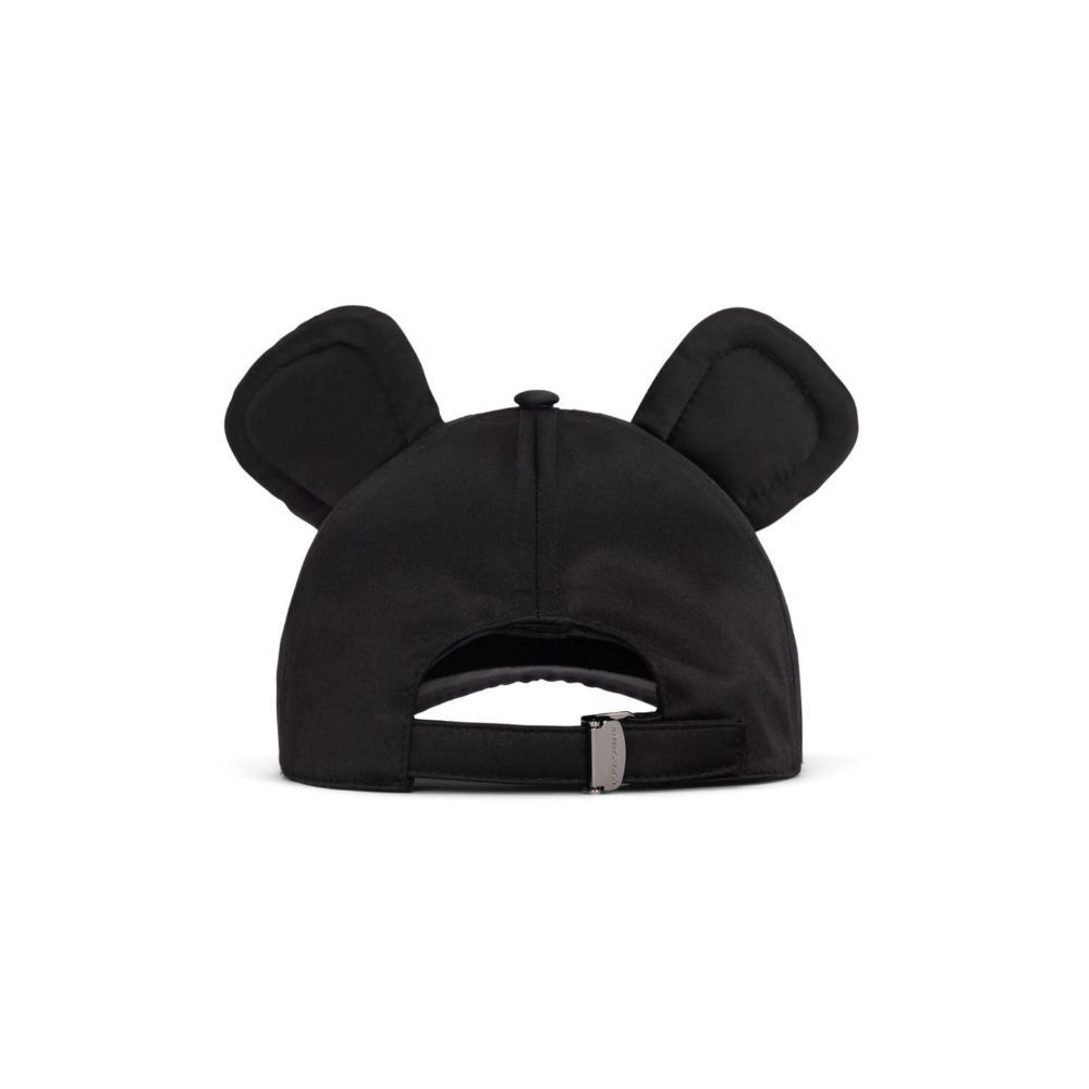 Dolce & Gabbana Black Polyester Women's Hat Size ONE SIZE - 2 Thumbnail