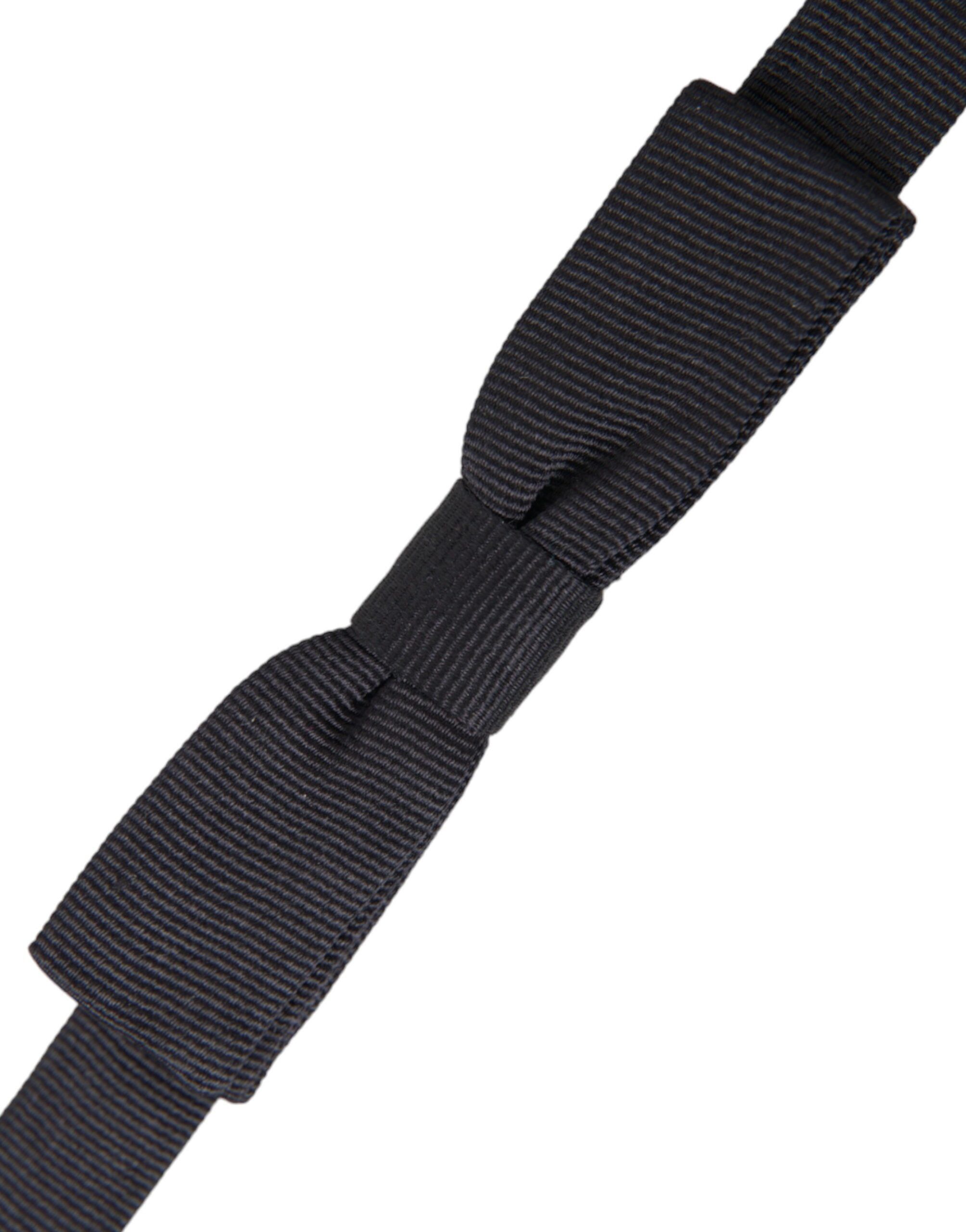 Dolce & Gabbana Black Silk Adjustable Men Neck Bow Men's Tie Size ONE SIZE - 2 Thumbnail