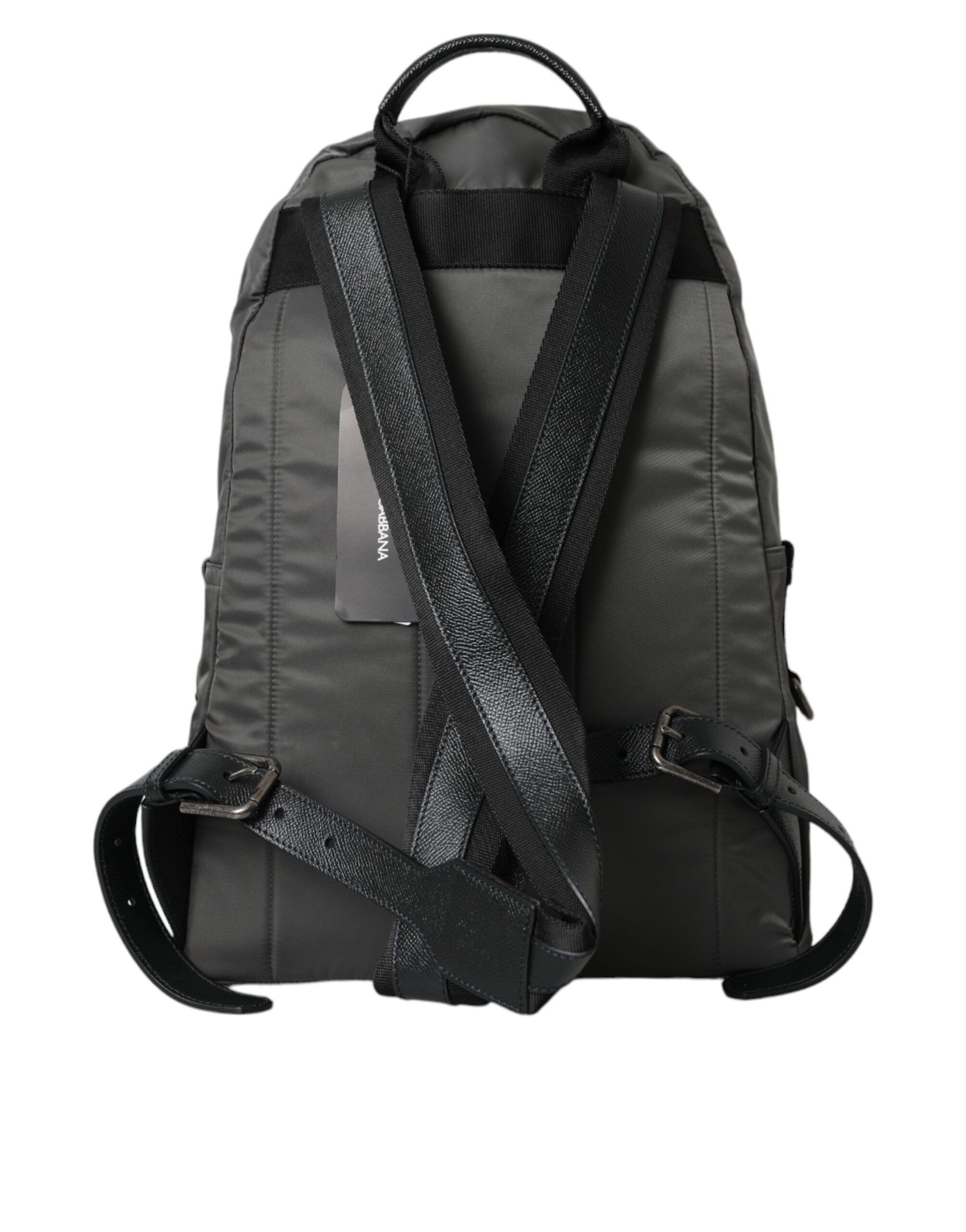 Dolce & Gabbana Dark Gray Nylon #DGFamily Patch Men Backpack Men's Bag Size ONE SIZE - 3 Thumbnail