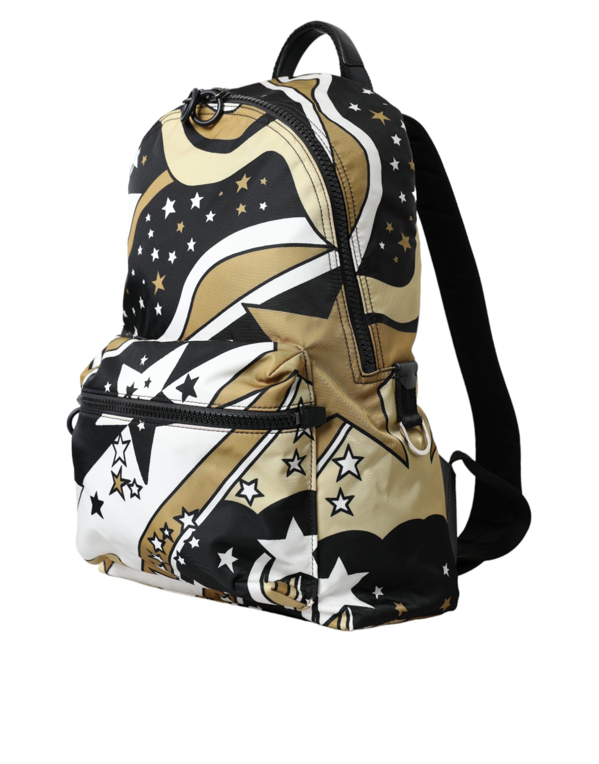 Dolce & Gabbana Multicolor Stripes Stars Nylon Backpack Men Men's Bag Size ONE SIZE - 2 Thumbnail
