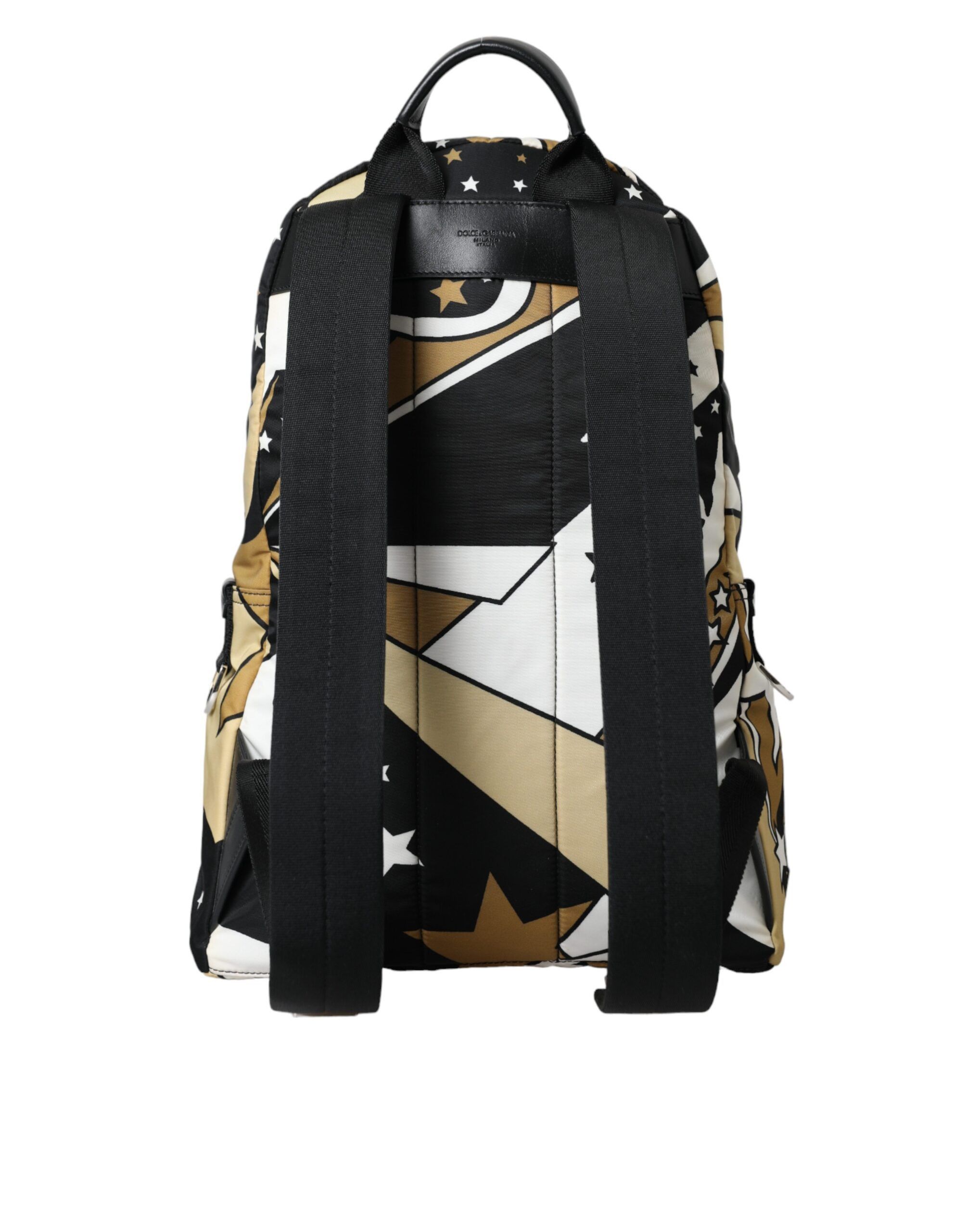 Dolce & Gabbana Multicolor Stripes Stars Nylon Backpack Men Men's Bag Size ONE SIZE - 3 Thumbnail