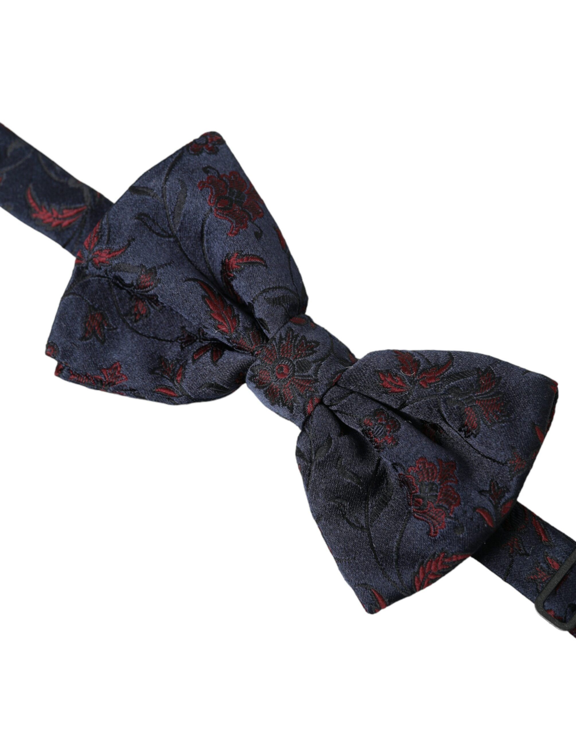 Dolce & Gabbana Blue Floral Brocade Adjustable Neck Men Bow Men's Tie Size ONE SIZE - 2 Thumbnail