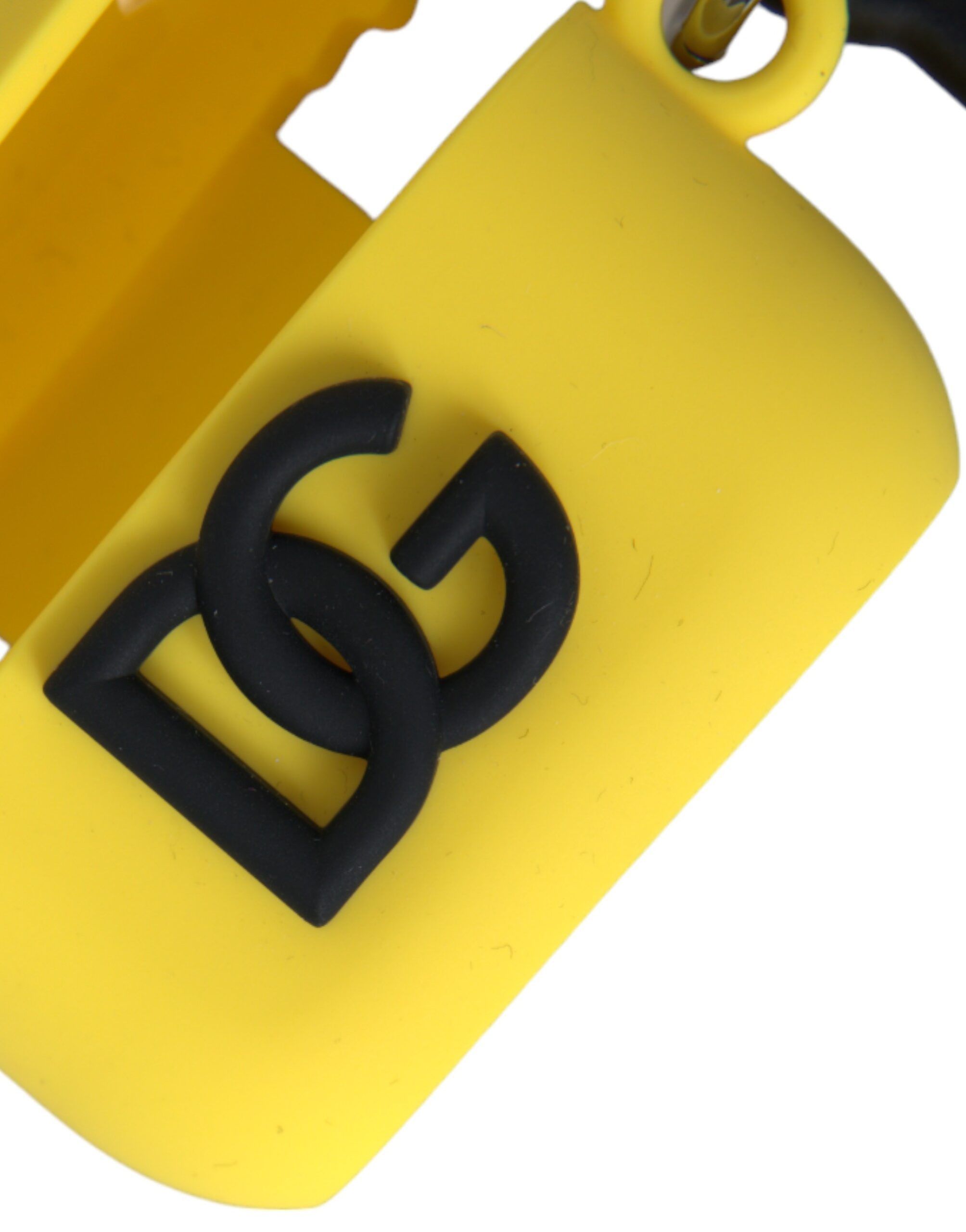 Dolce & Gabbana Yellow Silicone Logo Embossed Airpods Women's Case Size ONE SIZE - 5 Thumbnail