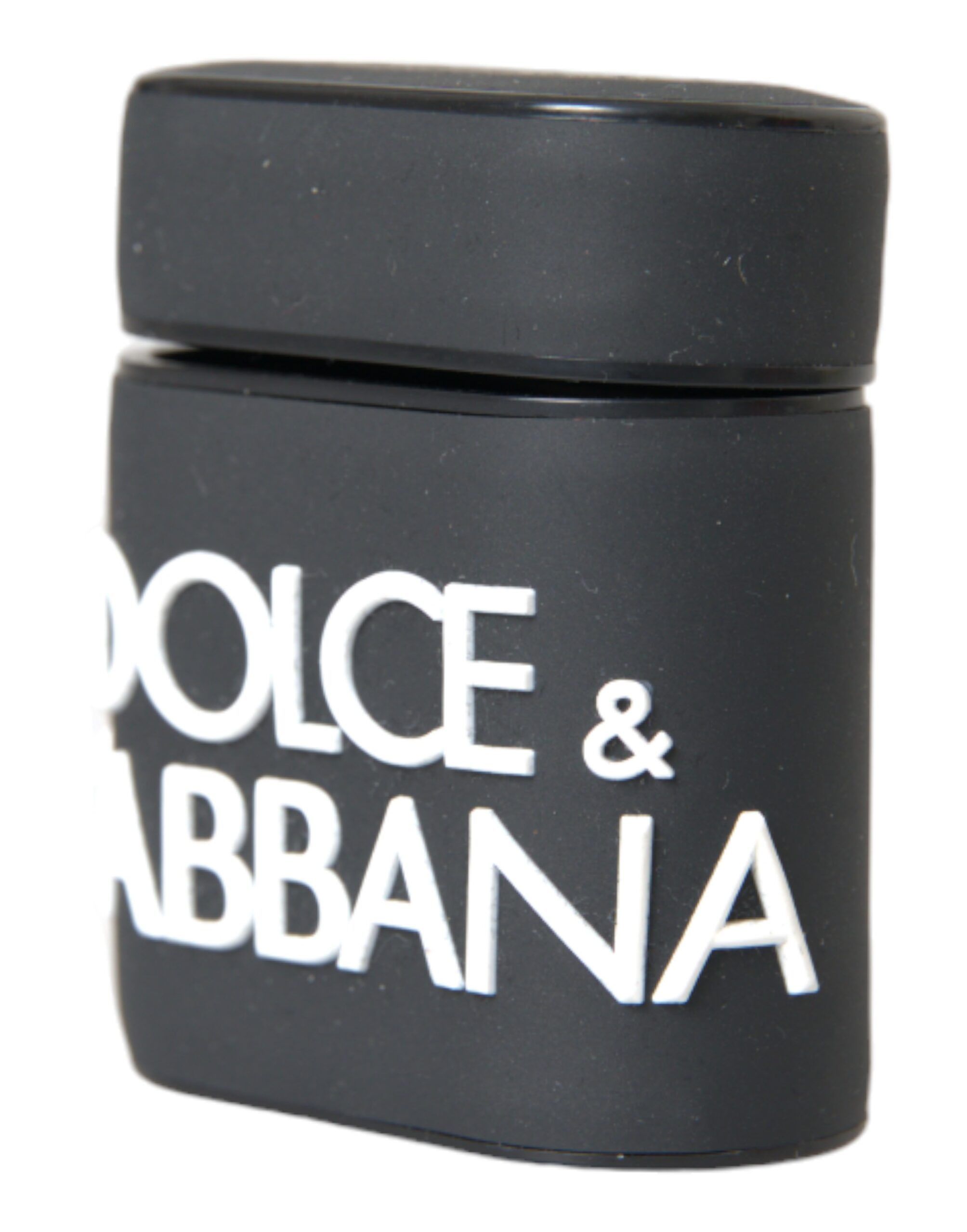 Dolce & Gabbana Black White Silicone Embossed Logo Airpods Women's Case Size ONE SIZE - 2 Thumbnail