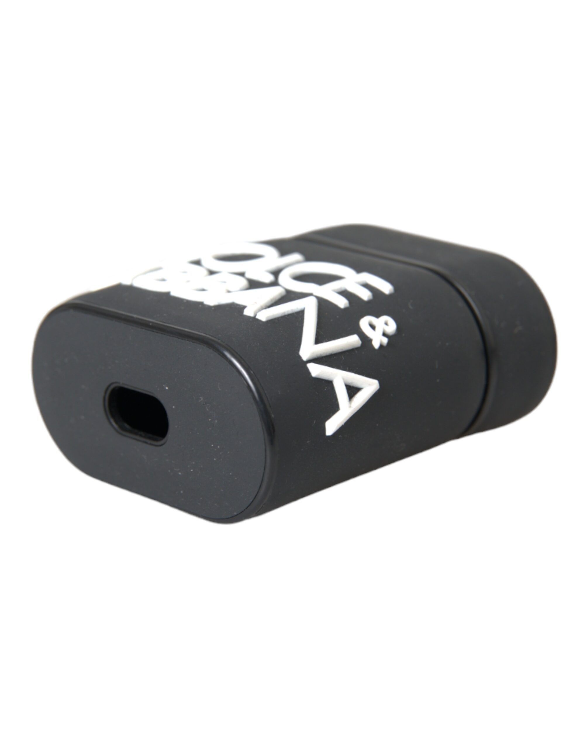 Dolce & Gabbana Black White Silicone Embossed Logo Airpods Women's Case Size ONE SIZE - 4 Thumbnail