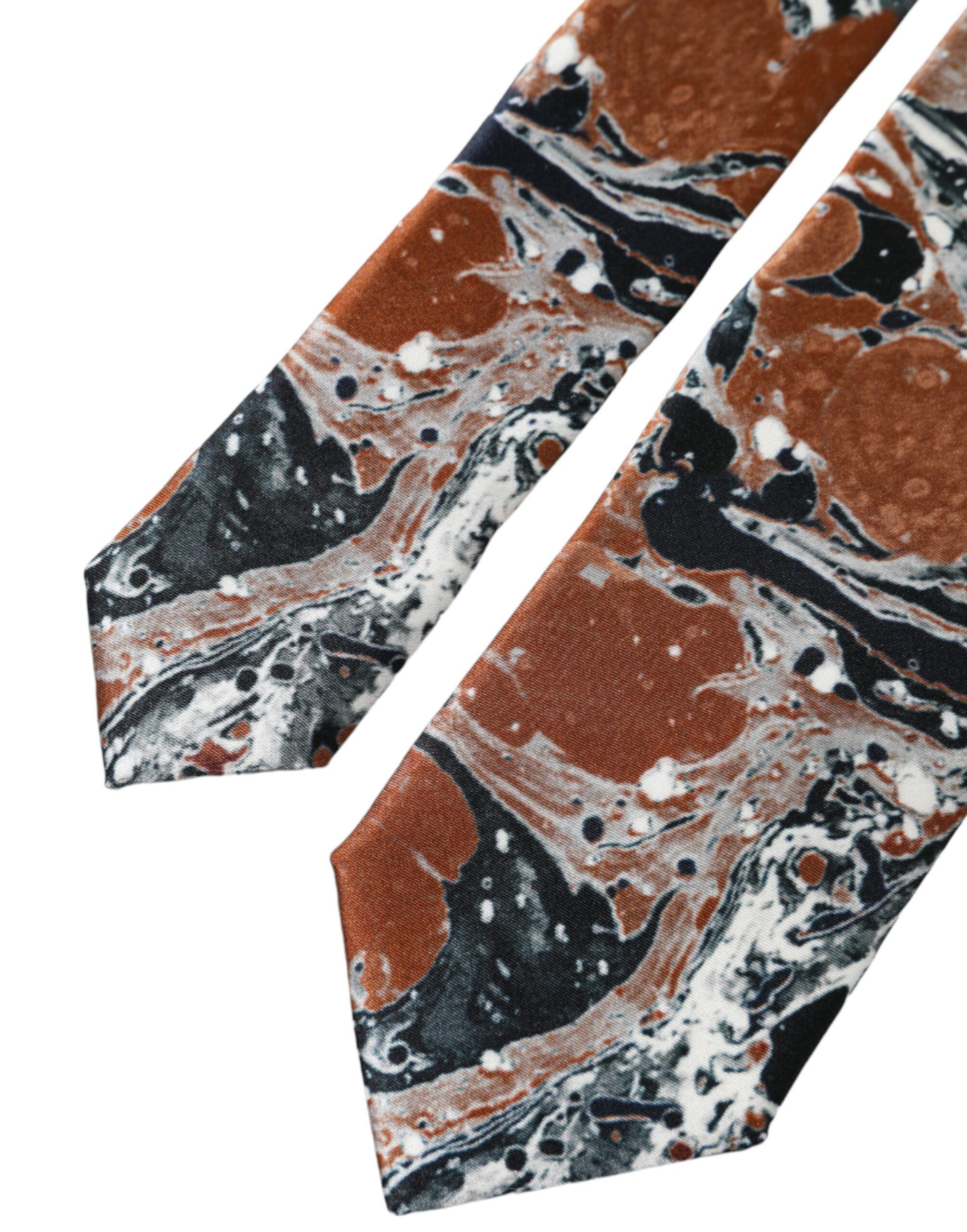 Dolce & Gabbana Multicolor Tie Dye Adjustable Tie Men's Men Size ONE SIZE - 4 Thumbnail