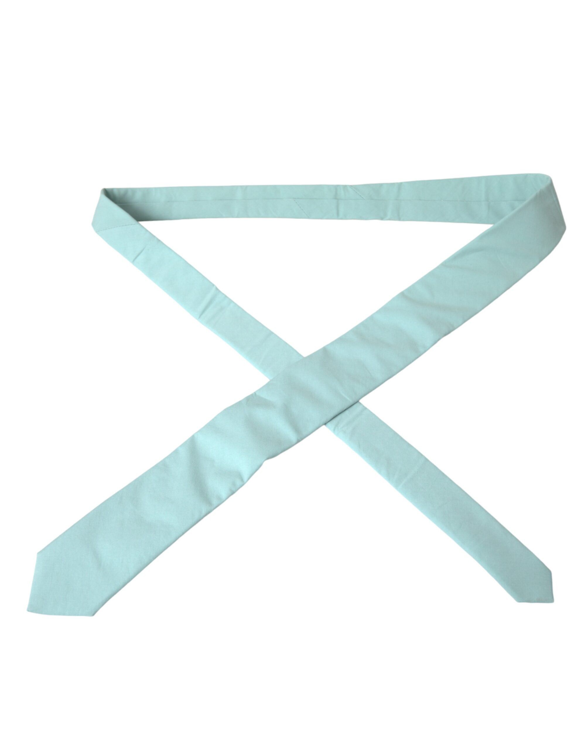 Dolce & Gabbana Mint Green Cotton Adjustable Tie Men's Men Size ONE SIZE - 3 Thumbnail
