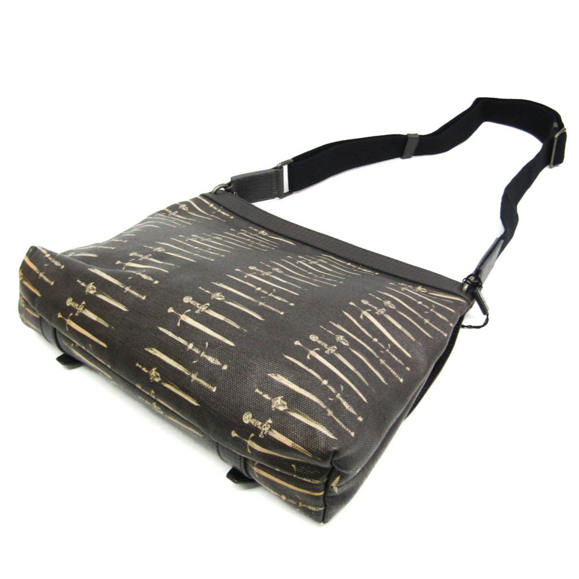 Dolce & Gabbana Brown Canvas Shoulder Bag (Pre-Owned) Size ONE SIZE - 2 Thumbnail