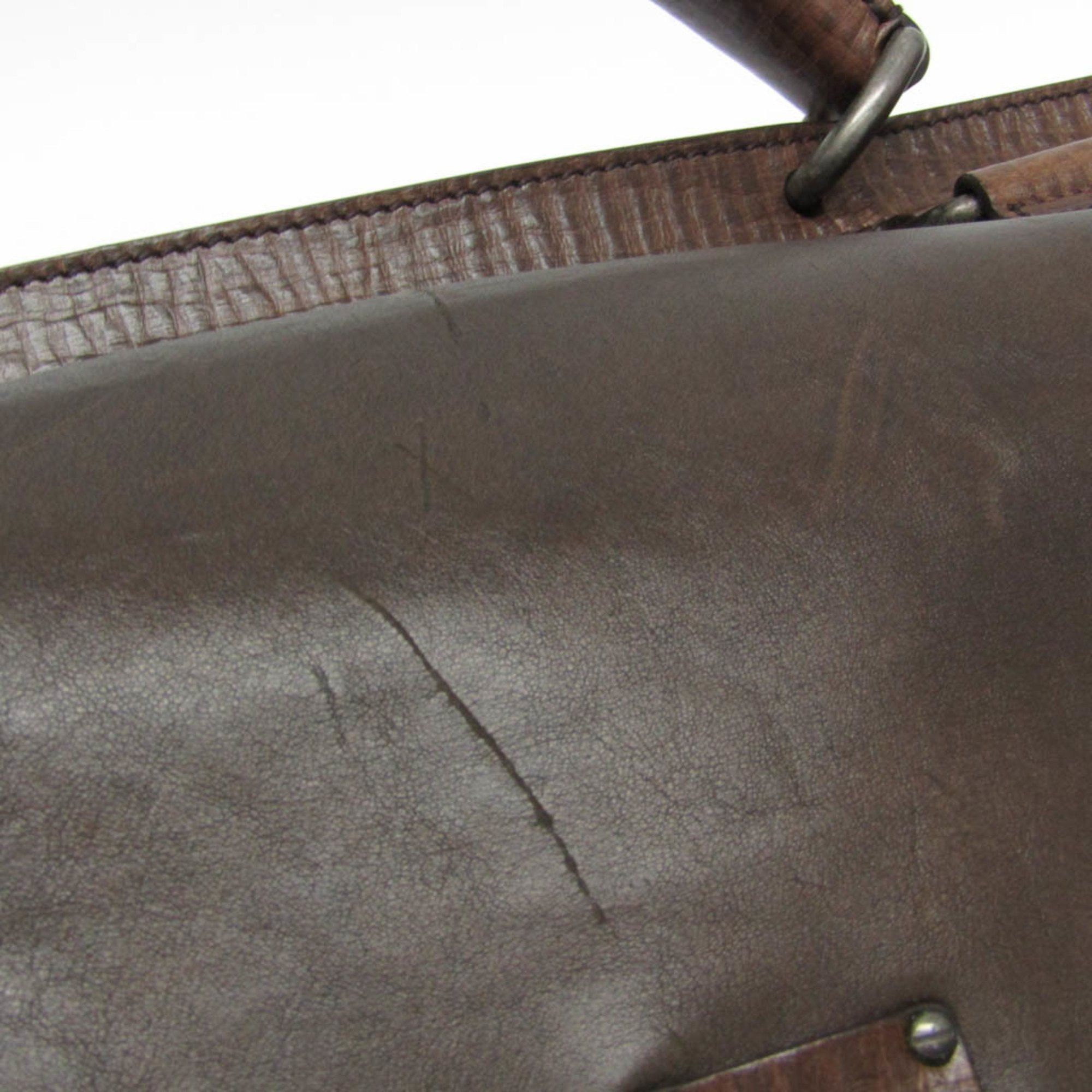 Dolce & Gabbana Brown Canvas Handbag (Pre-Owned) Size ONE SIZE - 8 Thumbnail