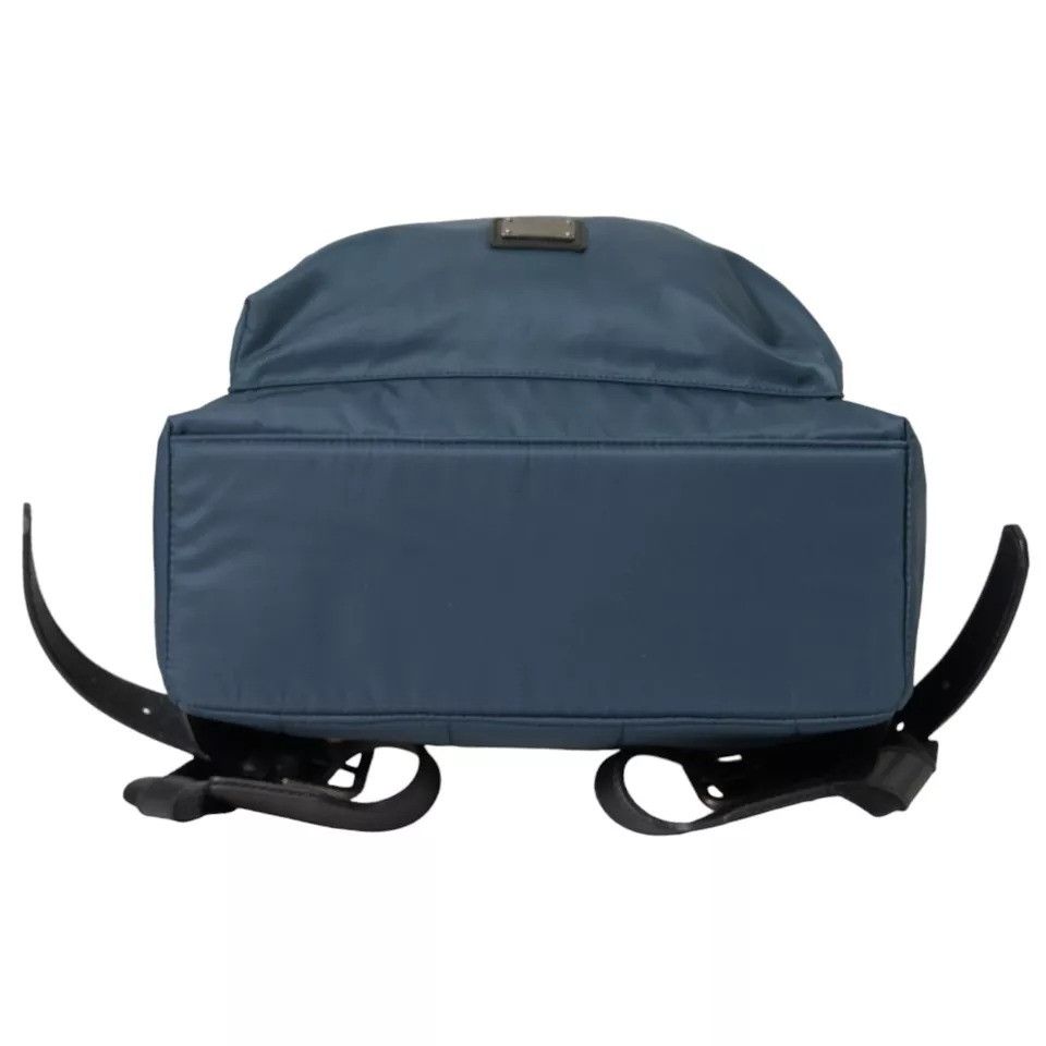 Dolce & Gabbana Blue Nylon #DGFamily Patch Men Backpack Men's Bag Size ONE SIZE - 5 Thumbnail