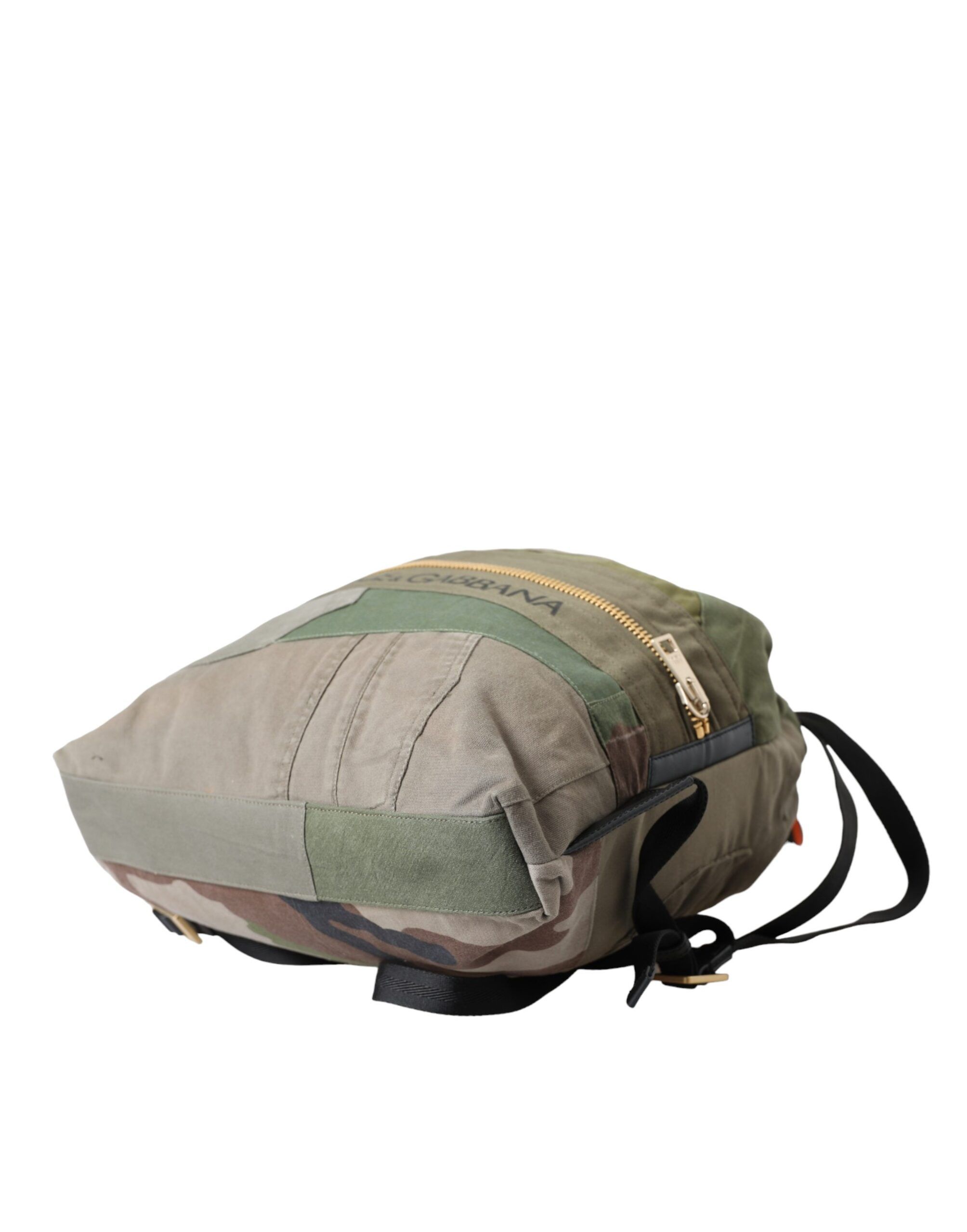 Dolce & Gabbana Military Green Patchwork Rucksack Backpack Men's Bag Size ONE SIZE - 4 Thumbnail