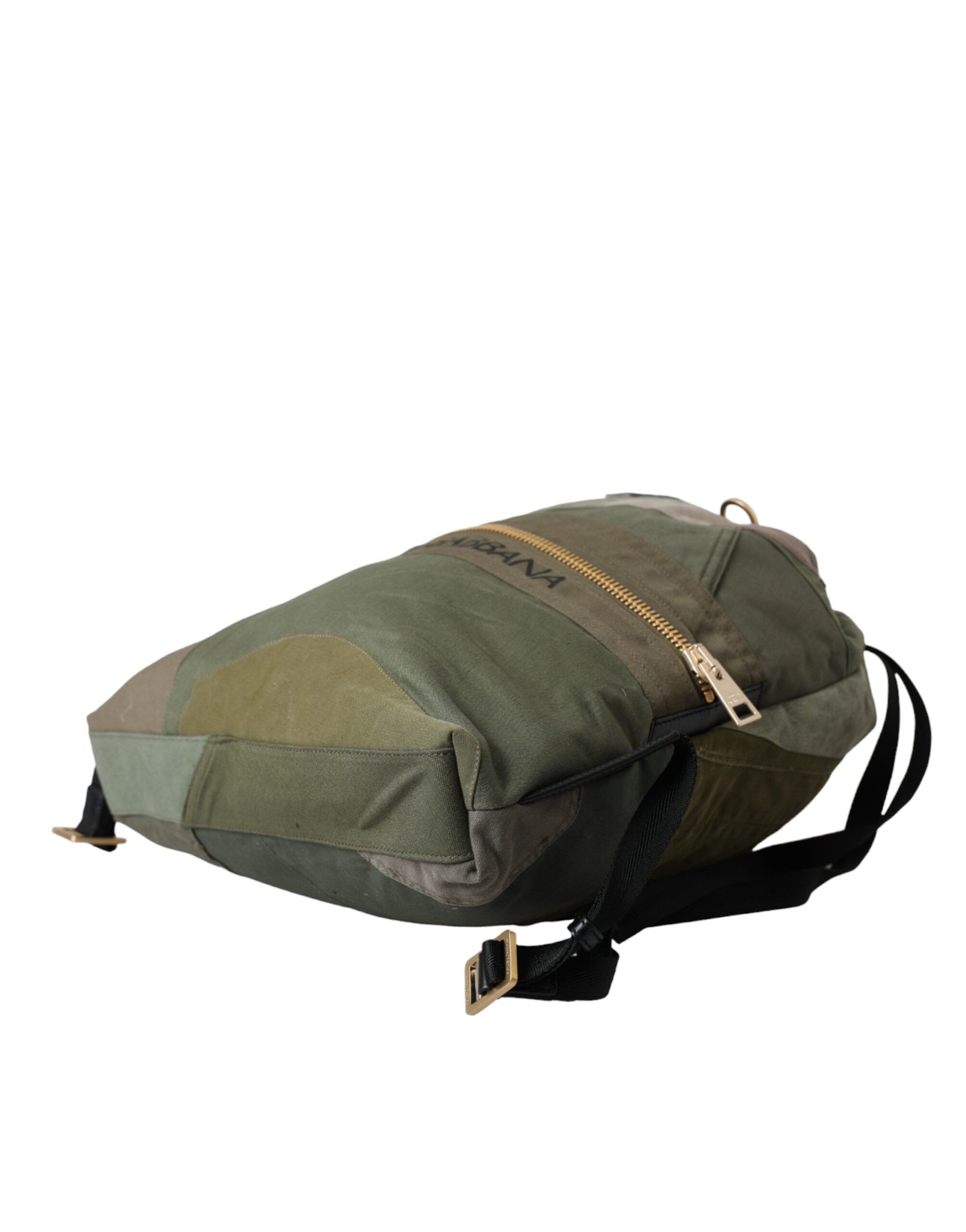 Dolce & Gabbana Military Green Patchwork Rucksack Backpack Men's Bag Size ONE SIZE - 5 Thumbnail