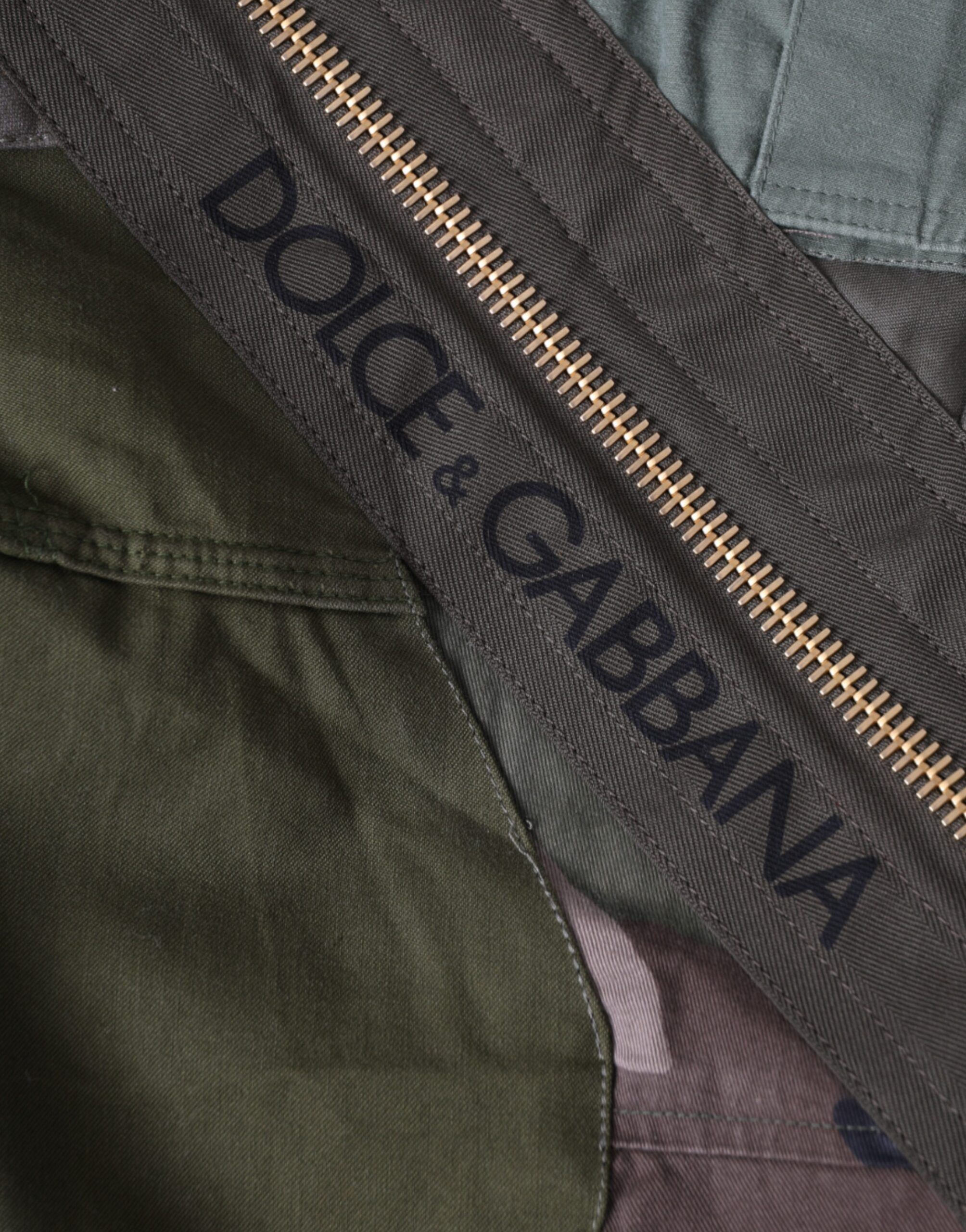 Dolce & Gabbana Military Green Patchwork Rucksack Backpack Men's Bag Size ONE SIZE - 5 Thumbnail