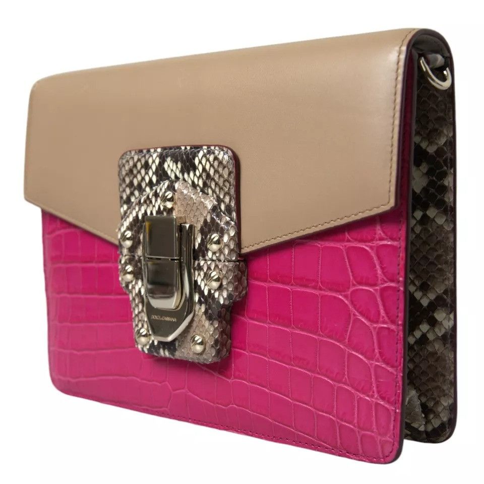 Dolce & Gabbana Multicolor Leather LUCIA Shoulder Women's Bag (Pre-Owned) Size ONE SIZE - 5 Thumbnail