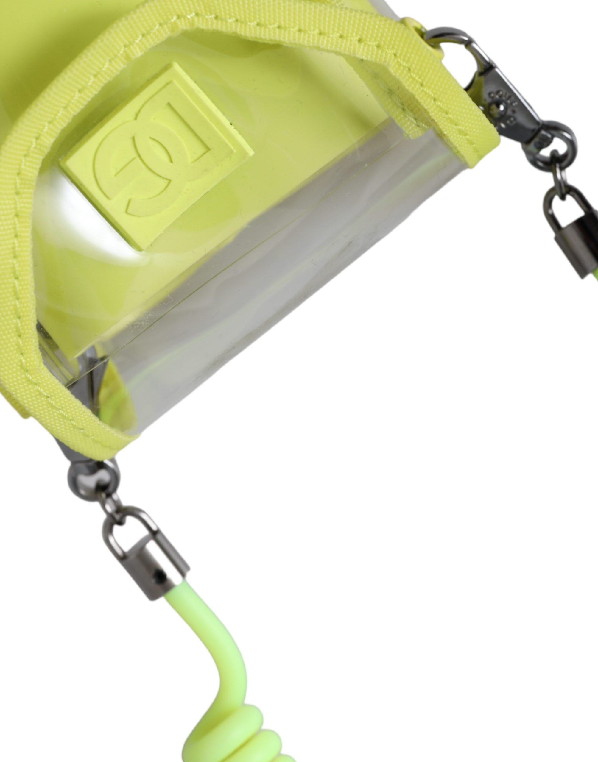 Dolce & Gabbana Yellow Green Plastic DG Logo Neck Strap Cardholder Women's Size ONE SIZE - 3 Thumbnail