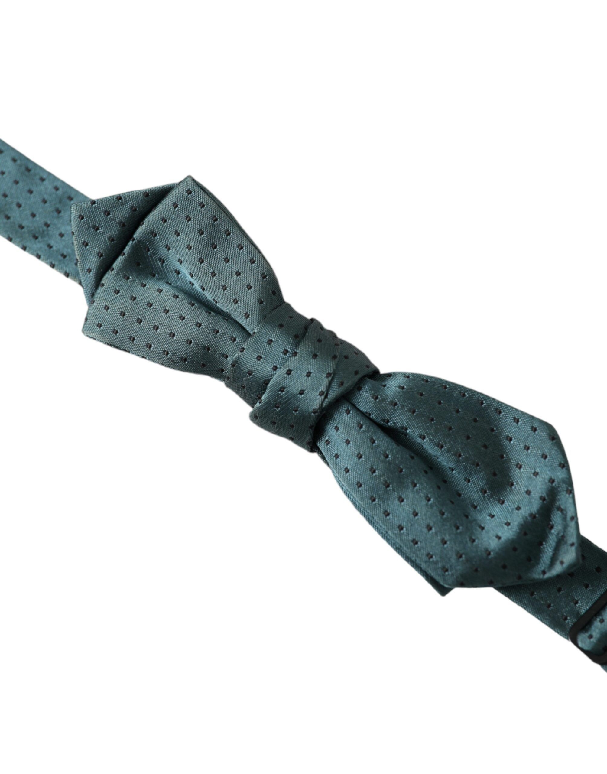Dolce & Gabbana Green Silk Fantasy Adjustable Neck Men Papillon Bow Men's Size ONE SIZE - 2 Thumbnail