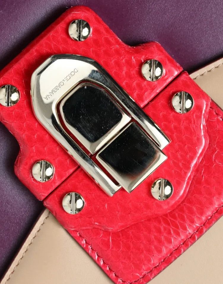 Dolce & Gabbana Multicolor Lucia Brushed Leather Crossbody Shoulder Women's Size ONE SIZE - 5 Thumbnail