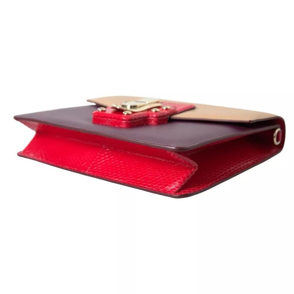 Dolce & Gabbana Multicolor Lucia Brushed Leather Crossbody Shoulder Women's Size ONE SIZE - 2 Thumbnail