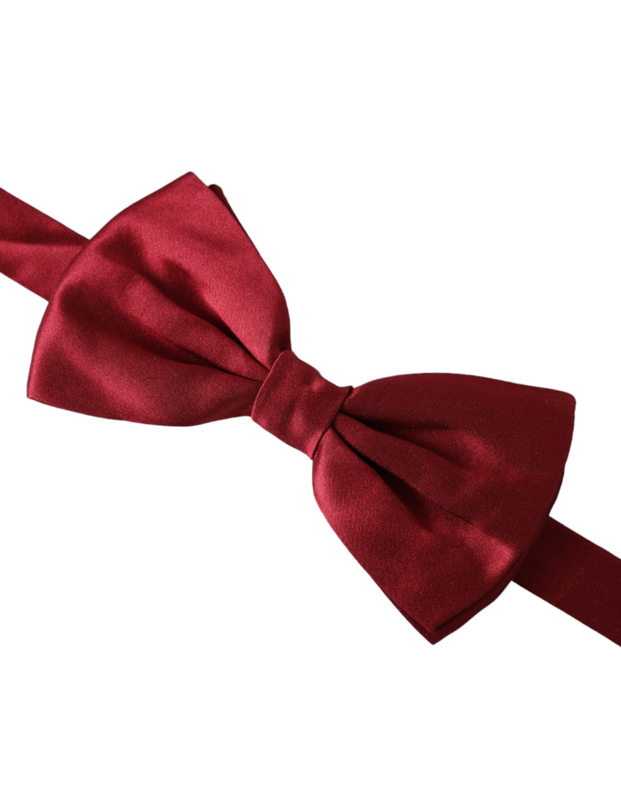 Dolce & Gabbana Red Satin Silk Adjustable Neck Men Bow Men's Tie Size ONE SIZE - 2 Thumbnail