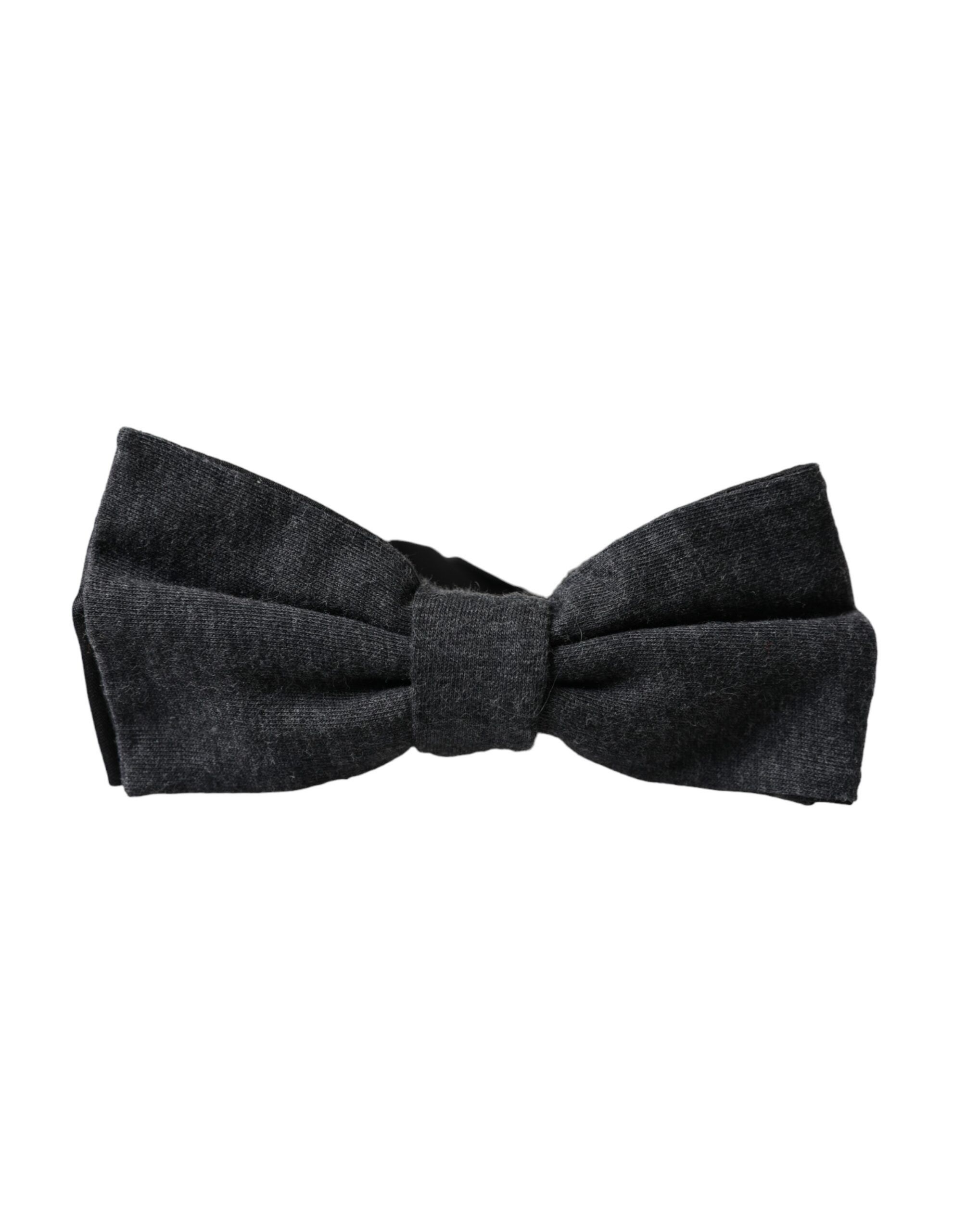Dolce & Gabbana Dark Gray Silk Adjustable Neck Men Bow Men's Tie Size ONE SIZE - 5 Thumbnail