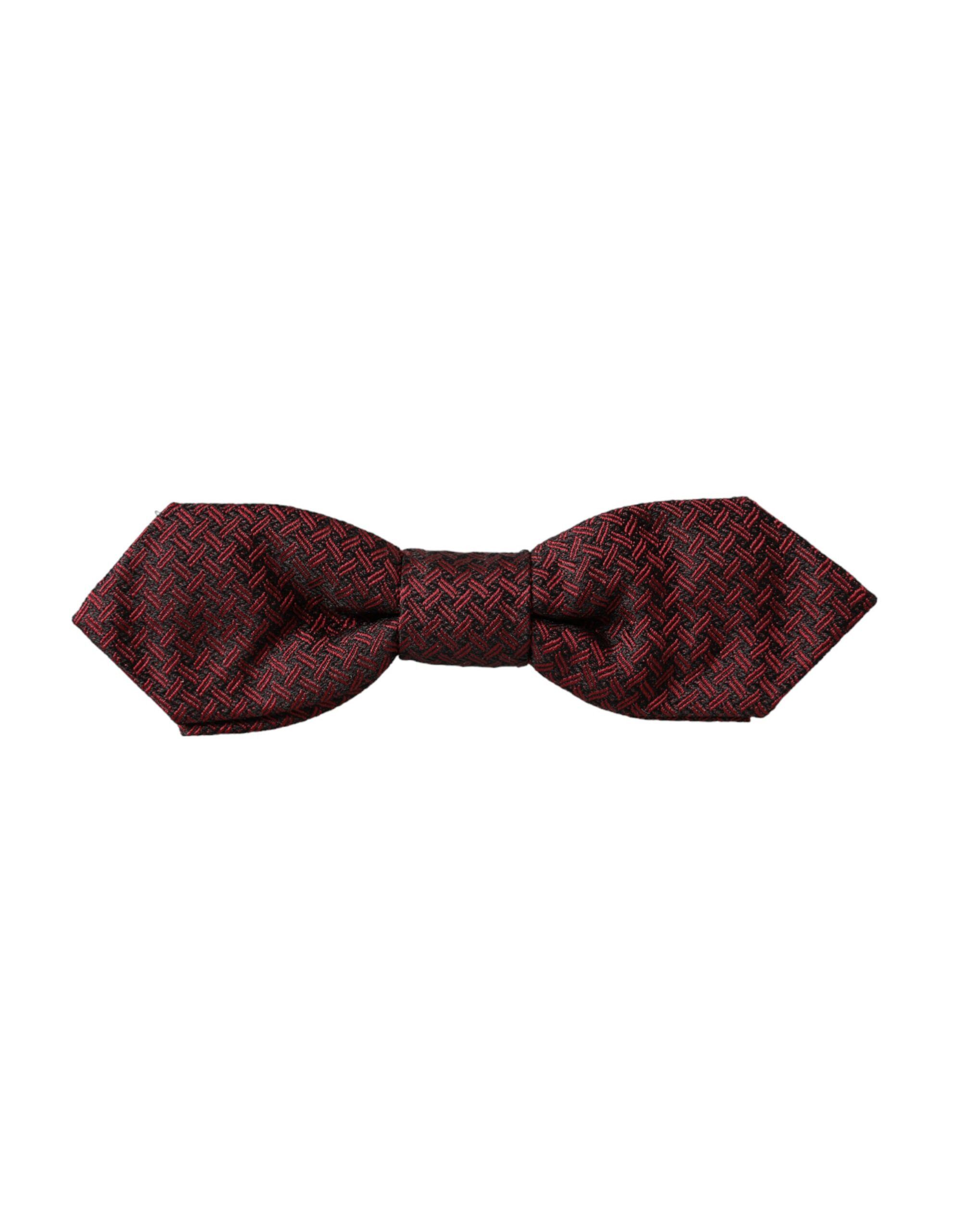 Dolce & Gabbana Red Silk Fantasy Adjustable Neck Men Bow Men's Tie Size ONE SIZE - 3 Thumbnail