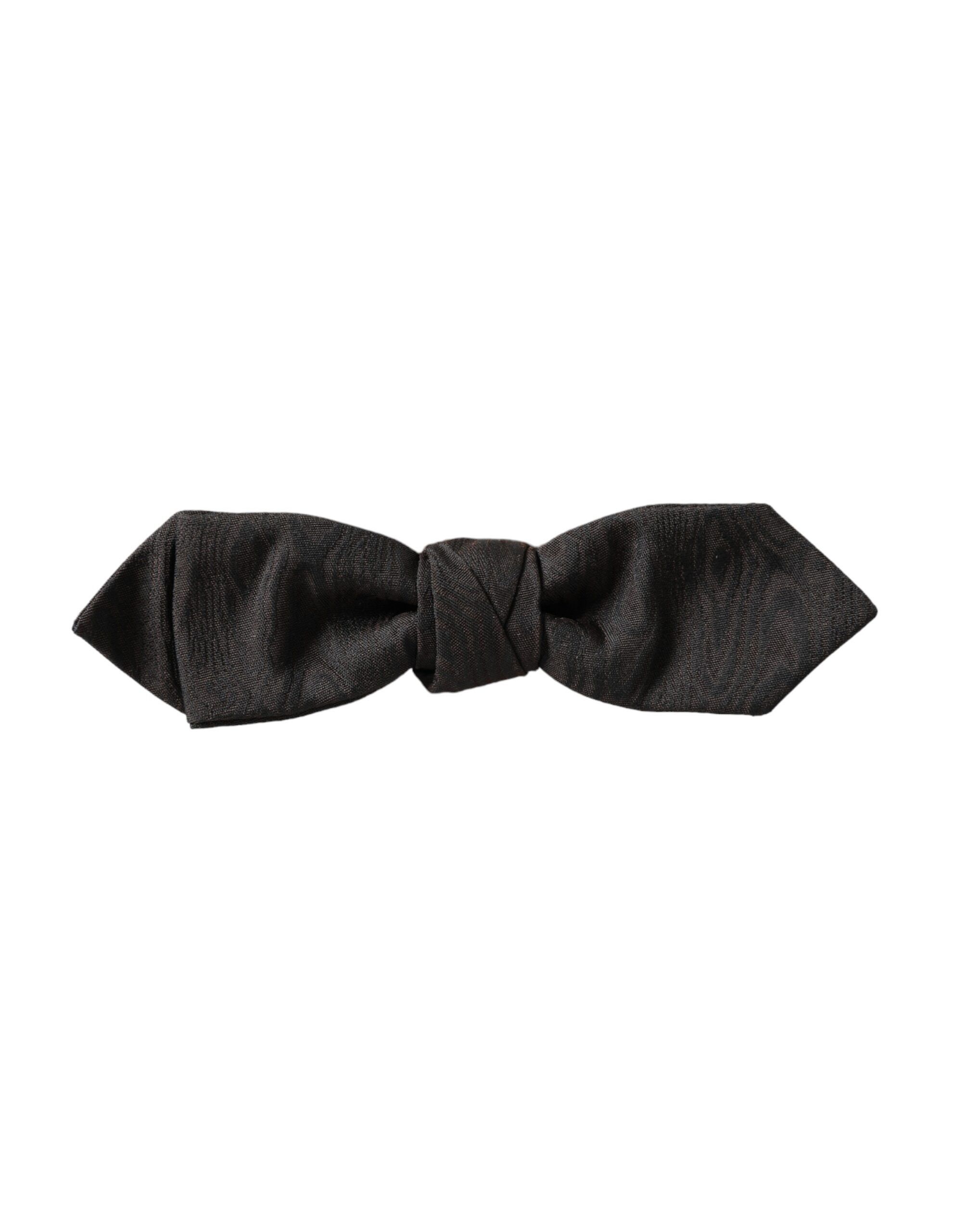 Dolce & Gabbana Black Silk Adjustable Neck Men Bow Men's Tie Size ONE SIZE - 3 Thumbnail