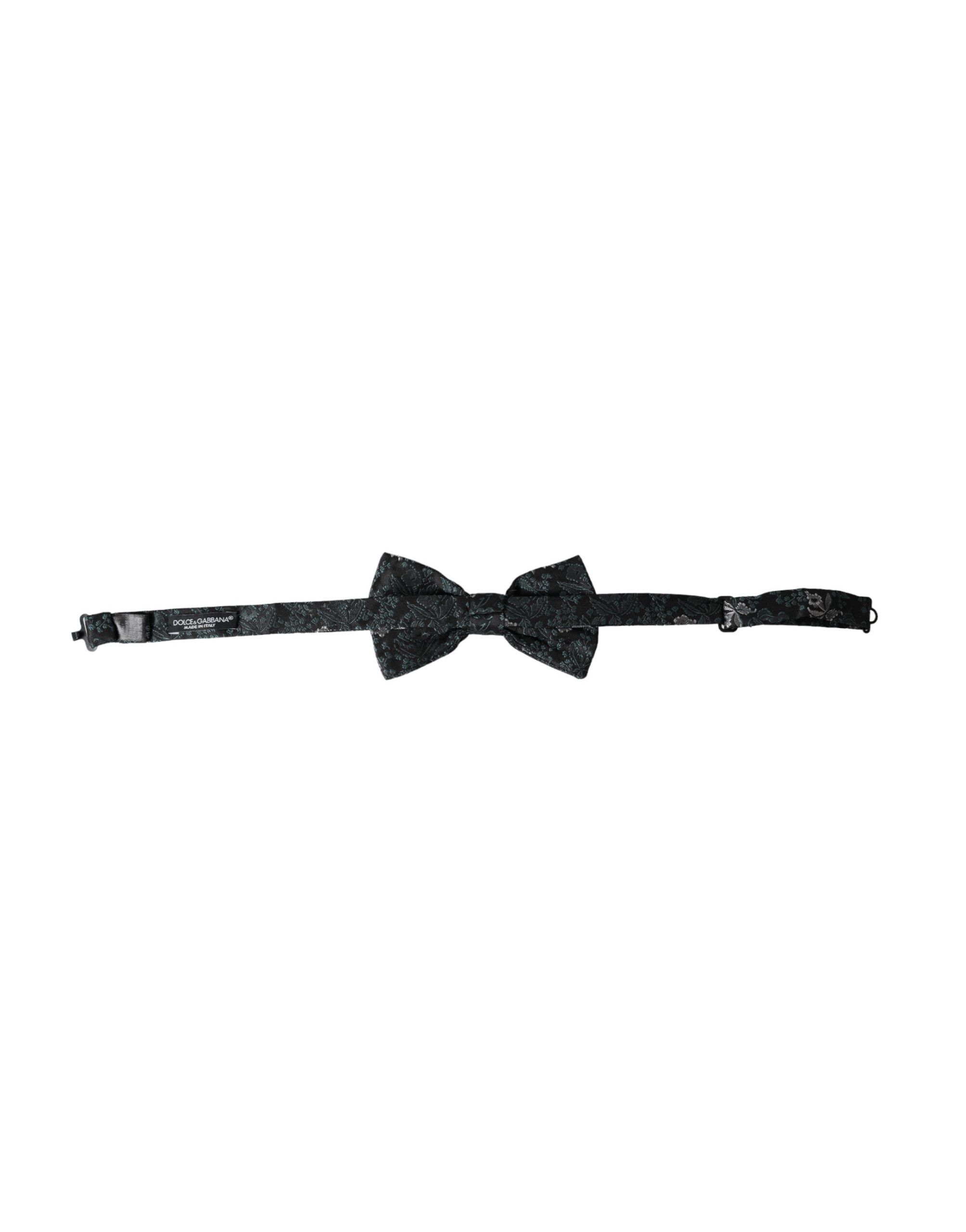 Dolce & Gabbana Multicolor Fantasy Floral Silk Adjustable Neck Men Bow Size ONE SIZE - 4 Thumbnail