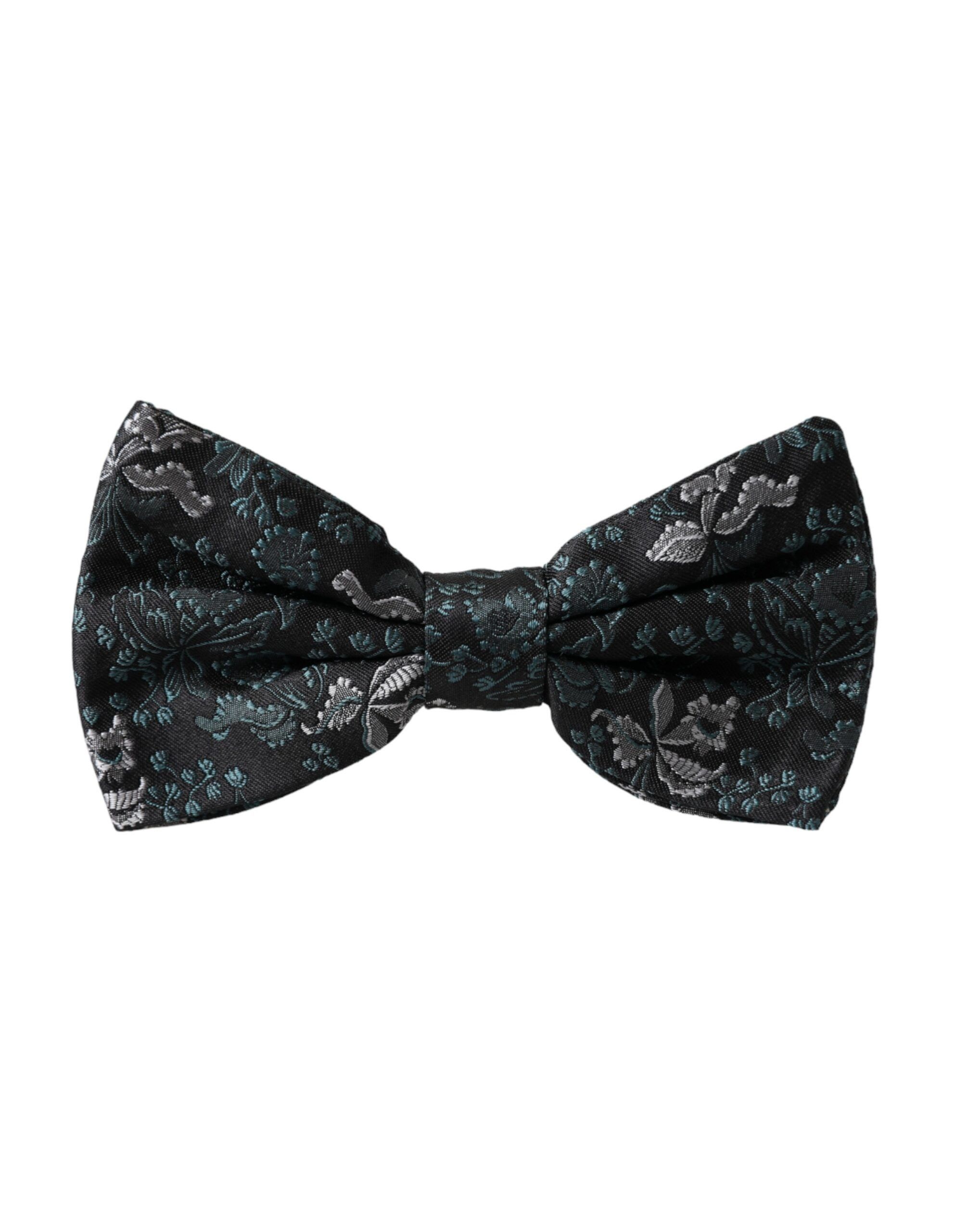 Dolce & Gabbana Multicolor Fantasy Floral Silk Adjustable Neck Men Bow Size ONE SIZE - 3 Thumbnail