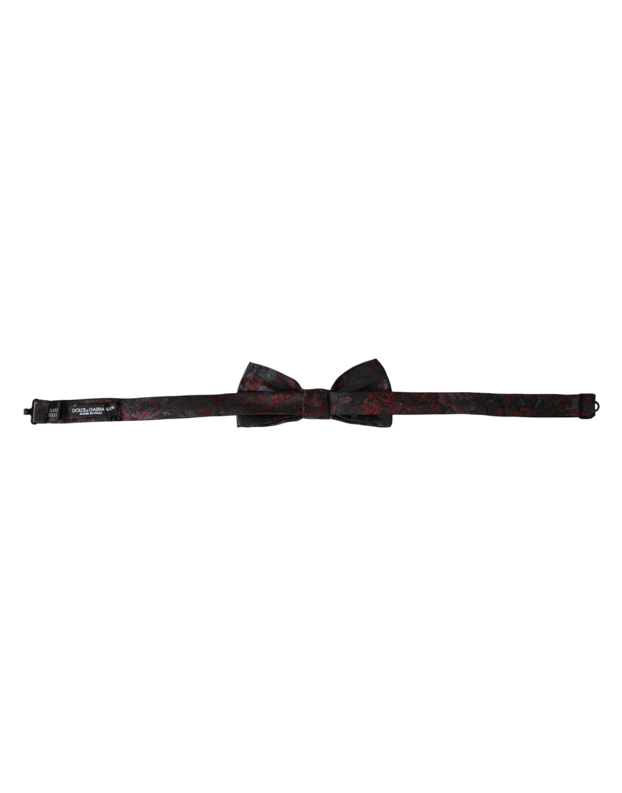 Dolce & Gabbana Multicolor Floral Silk Adjustable Neck Men Bow Men's Tie Size ONE SIZE - 3 Thumbnail