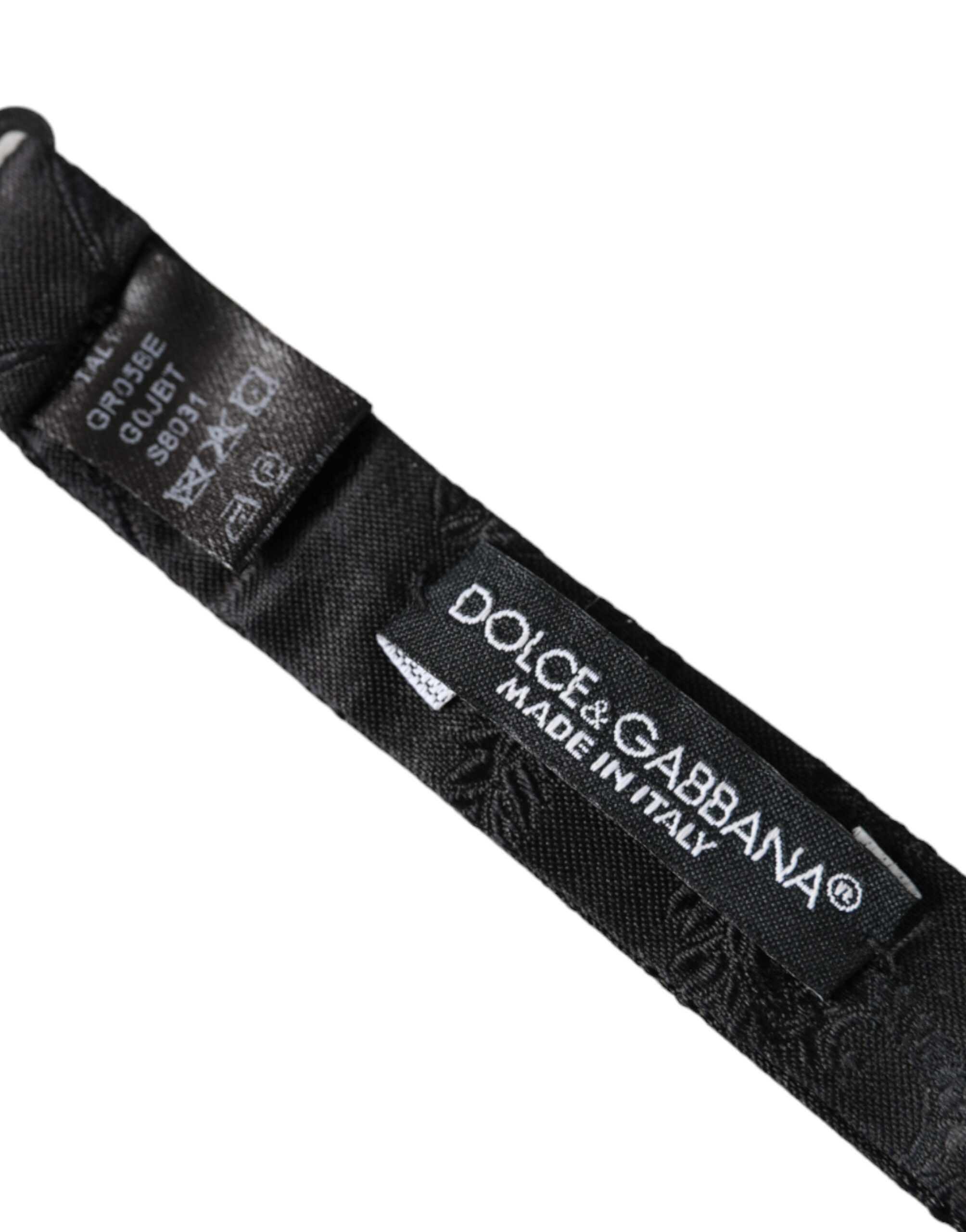 Dolce & Gabbana Multicolor Fantasy Silk Adjustable Neck Bow Men's Tie Size ONE SIZE - 5 Thumbnail