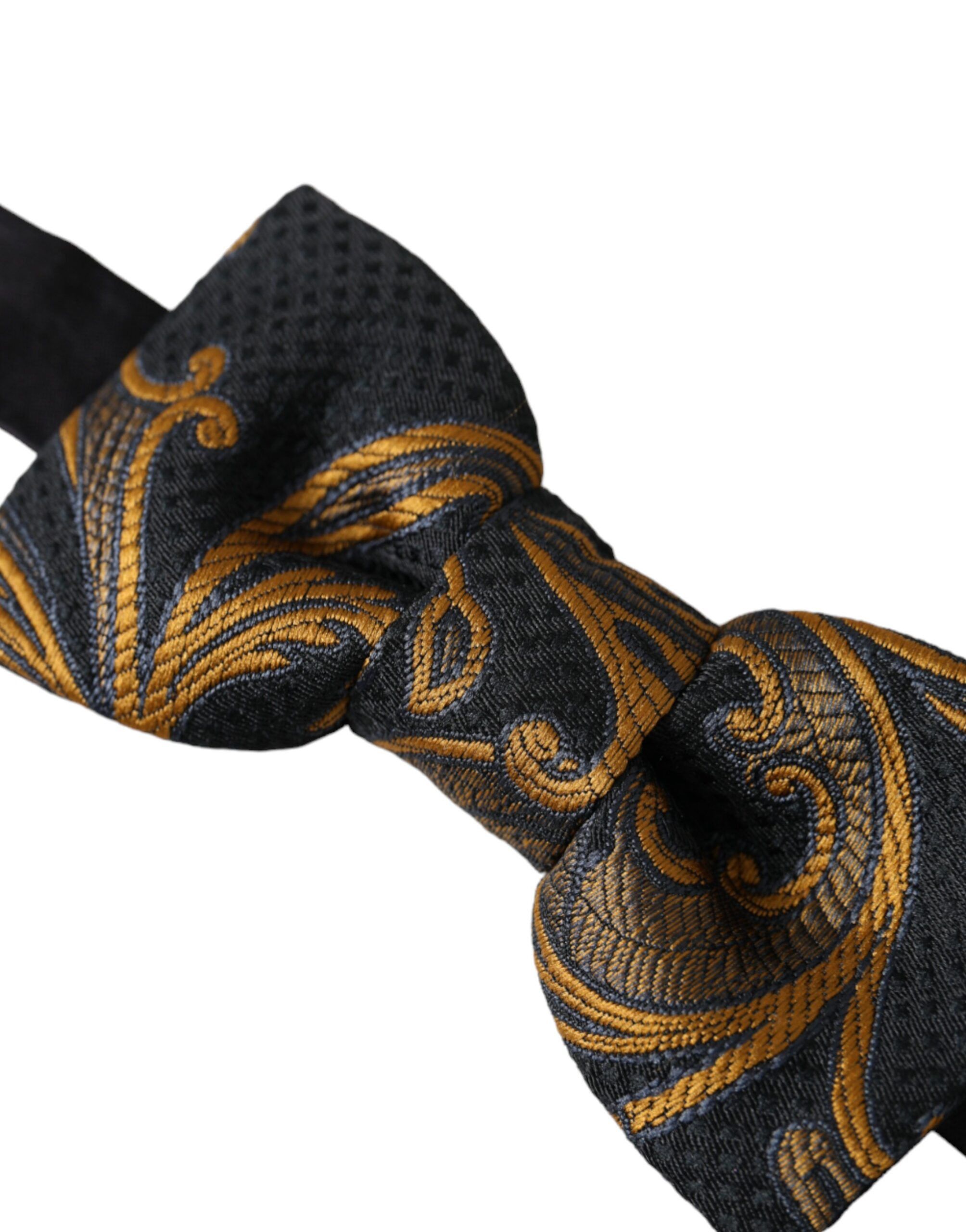 Dolce & Gabbana Multicolor Jacquard Adjustable Neck Men Bow Men's Tie Size ONE SIZE - 2 Thumbnail
