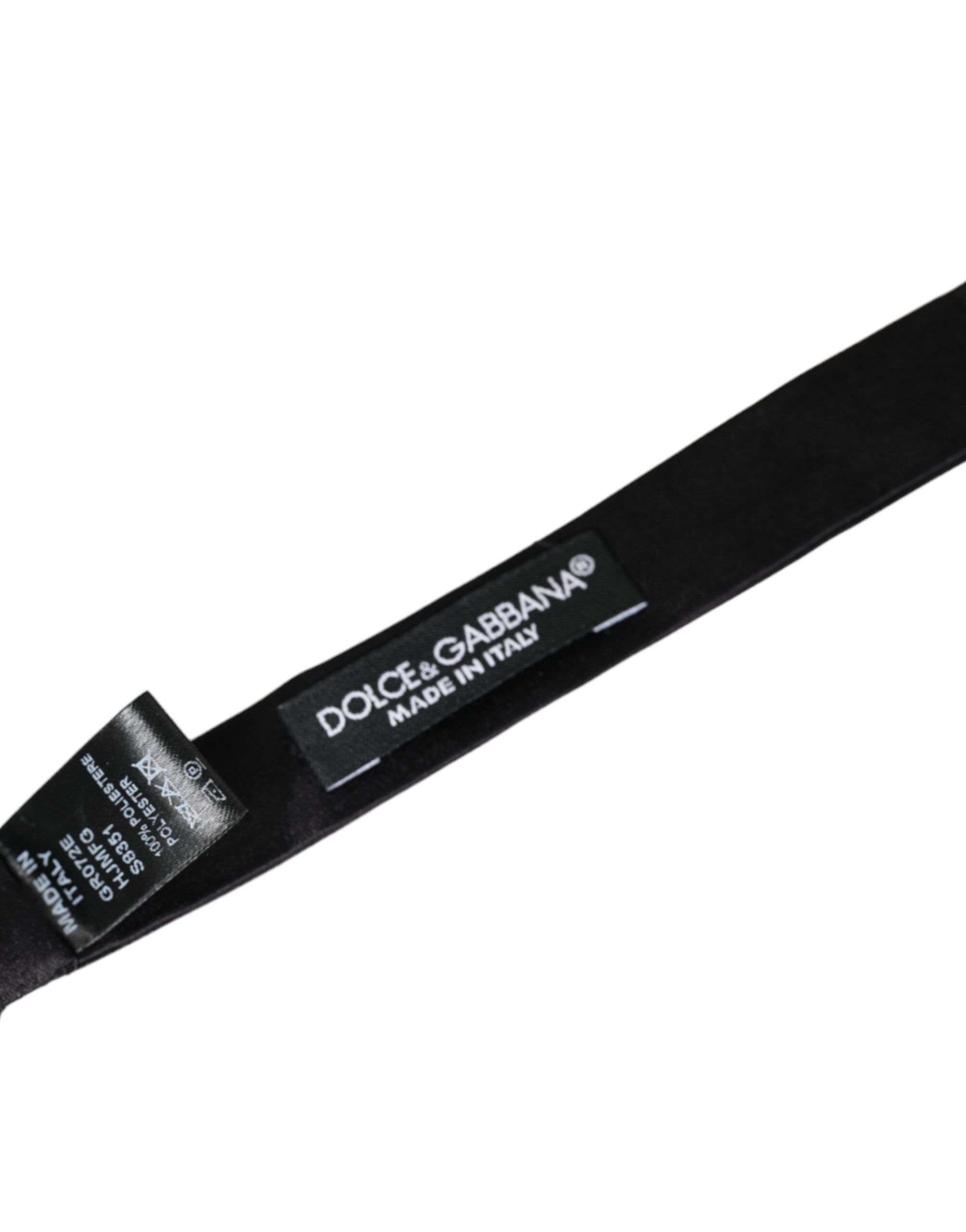 Dolce & Gabbana Multicolor Jacquard Adjustable Neck Men Bow Men's Tie Size ONE SIZE - 4 Thumbnail