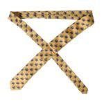 Dolce & Gabbana Yellow Ship Print 100% Silk Adjustable Men Men's Tie Size ONE SIZE - 2 Thumbnail