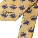 Dolce & Gabbana Yellow Ship Print 100% Silk Adjustable Men Men's Tie Size ONE SIZE - 5 Thumbnail