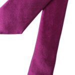 Dolce & Gabbana Purple Solid Satin Silk Adjustable Men Men's Tie Size ONE SIZE - 4 Thumbnail