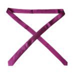 Dolce & Gabbana Purple Solid Satin Silk Adjustable Men Men's Tie Size ONE SIZE - 2 Thumbnail