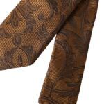 Dolce & Gabbana Brown Floral 100% Silk Adjustable Men Men's Tie Size ONE SIZE - 5 Thumbnail