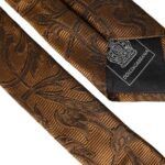 Dolce & Gabbana Brown Floral 100% Silk Adjustable Men Men's Tie Size ONE SIZE - 4 Thumbnail