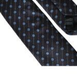 Dolce & Gabbana Black Blue Polka Dot Silk Adjustable Men Men's Tie Size ONE SIZE - 3 Thumbnail