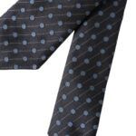 Dolce & Gabbana Black Blue Polka Dot Silk Adjustable Men Men's Tie Size ONE SIZE - 5 Thumbnail