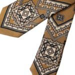 Dolce & Gabbana Yellow 100% Silk Wheel Print Adjustable Men Men's Tie Size ONE SIZE - 5 Thumbnail