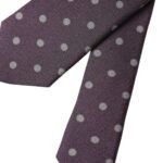 Dolce & Gabbana Purple 100% Silk Polka Dot Adjustable Men Men's Tie Size ONE SIZE - 4 Thumbnail