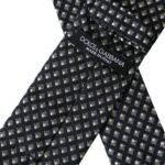 Dolce & Gabbana Black 100% Silk Patterned Adjustable Men Men's Tie Size ONE SIZE - 3 Thumbnail